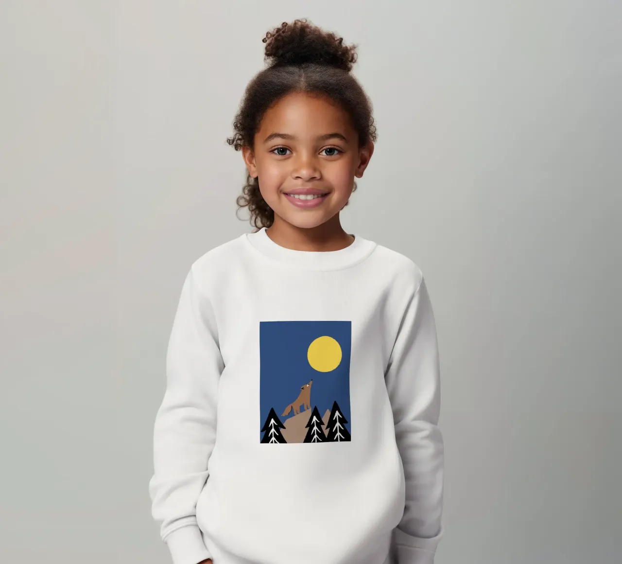 Lupi a mezzanotte felpa bambino da TRENDY POSTER SHOP