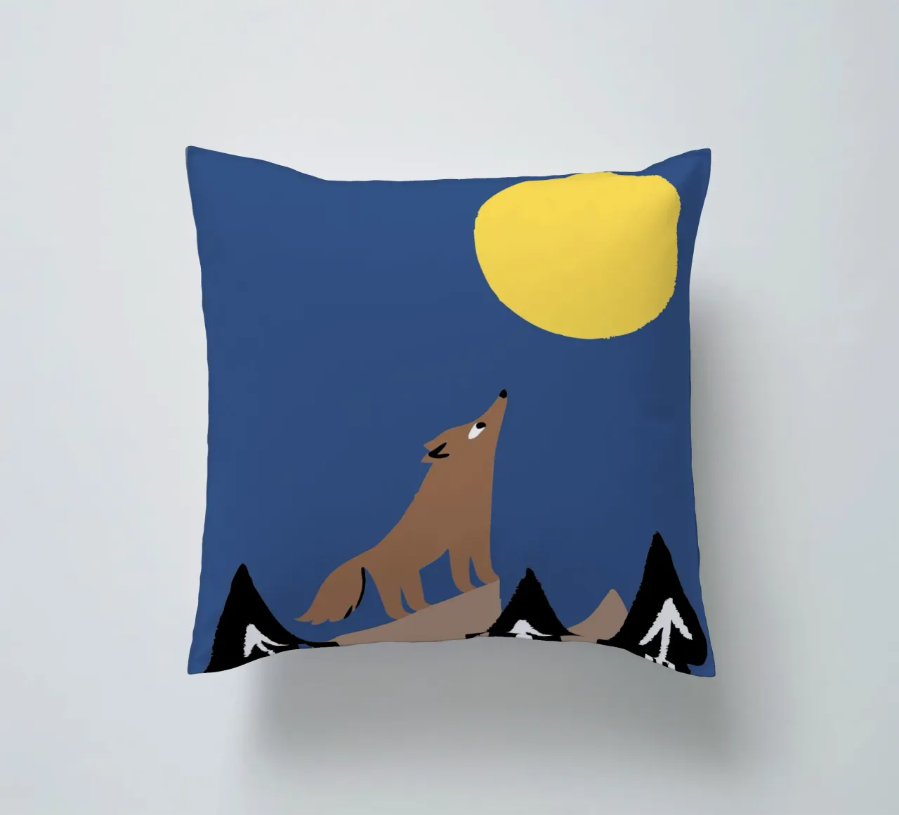 Lupi a mezzanotte cuscino da TRENDY POSTER SHOP