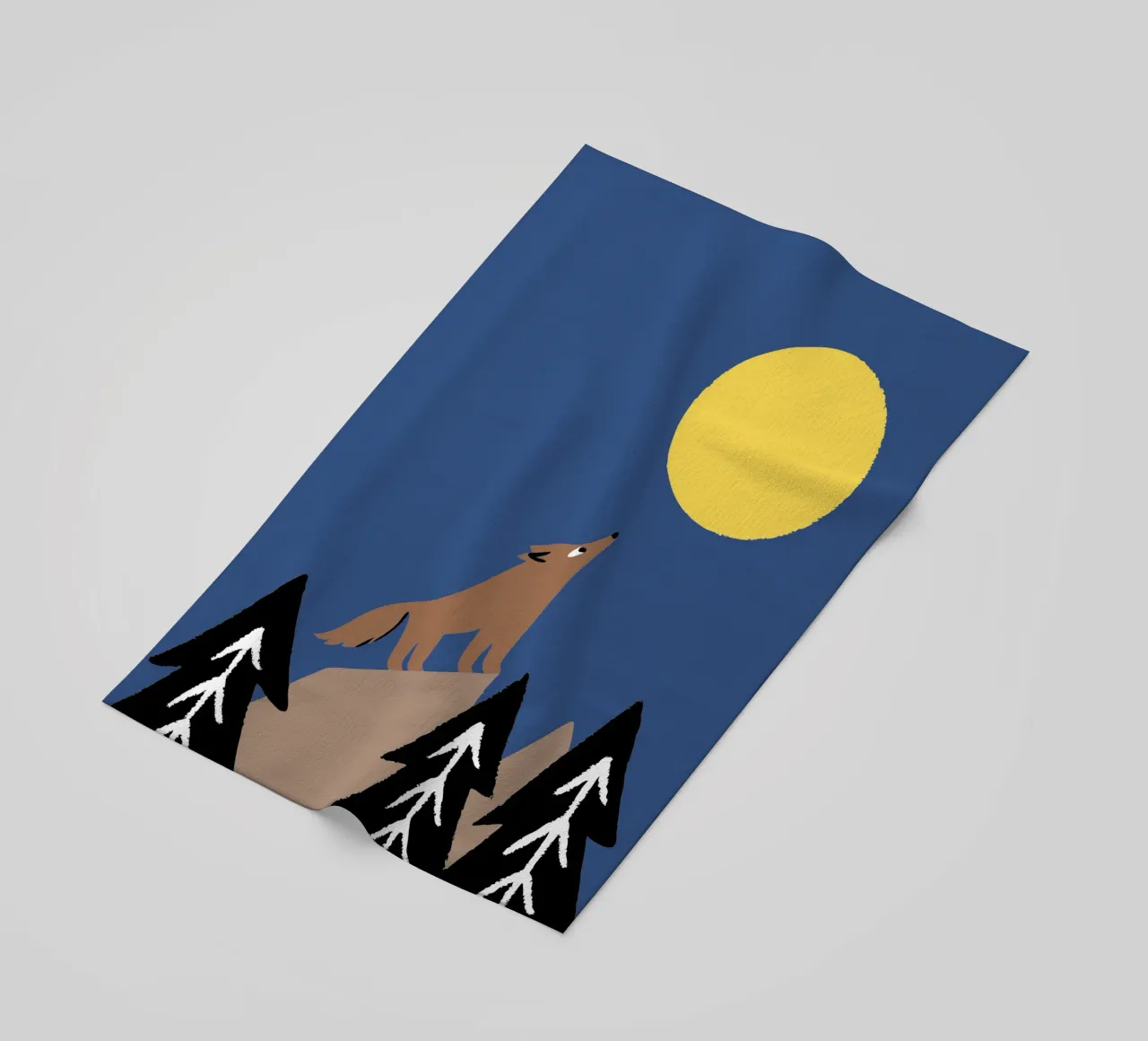 Lupi a mezzanotte telo mare da TRENDY POSTER SHOP