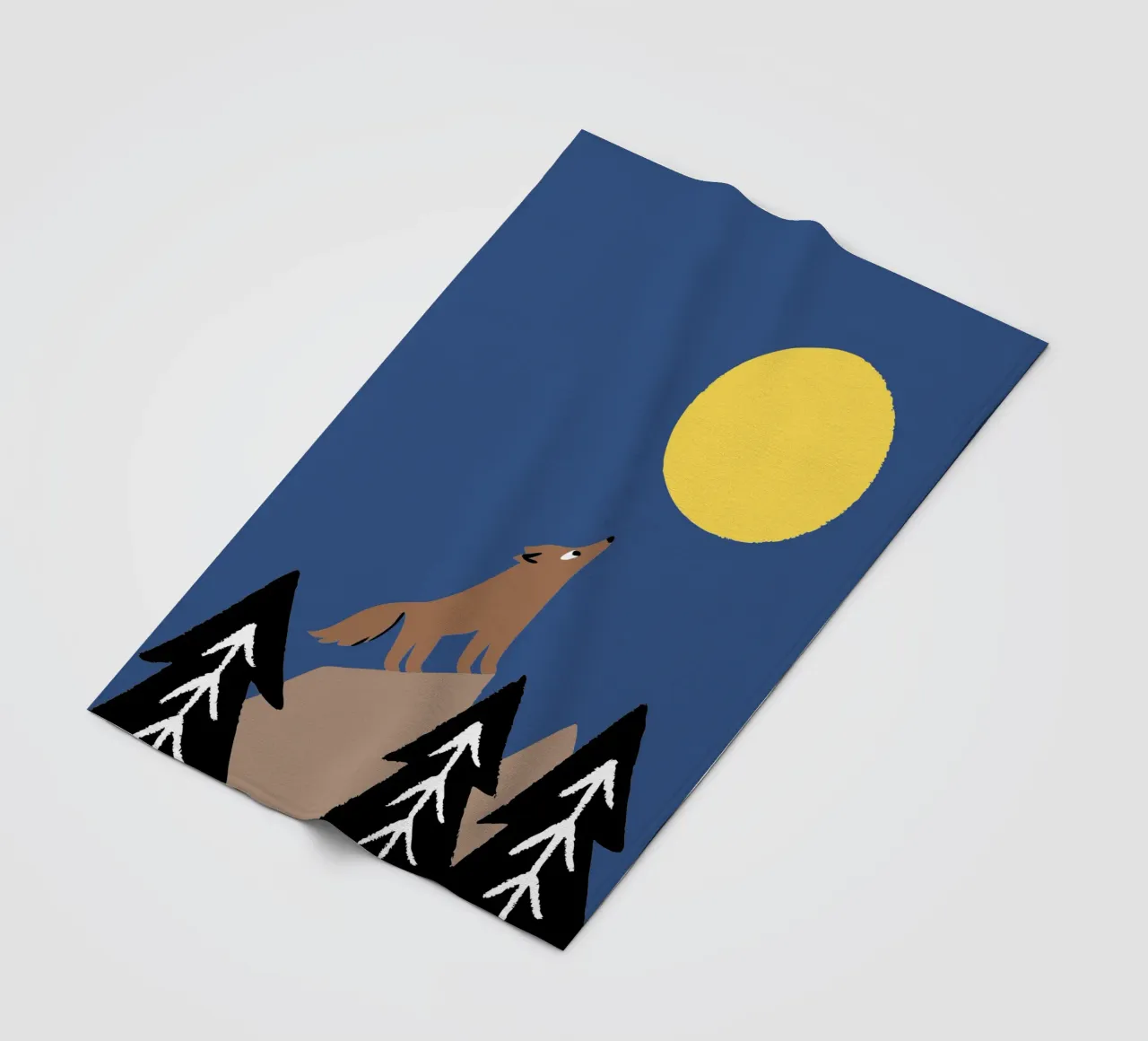 Lupi a mezzanotte coperta in pile da TRENDY POSTER SHOP
