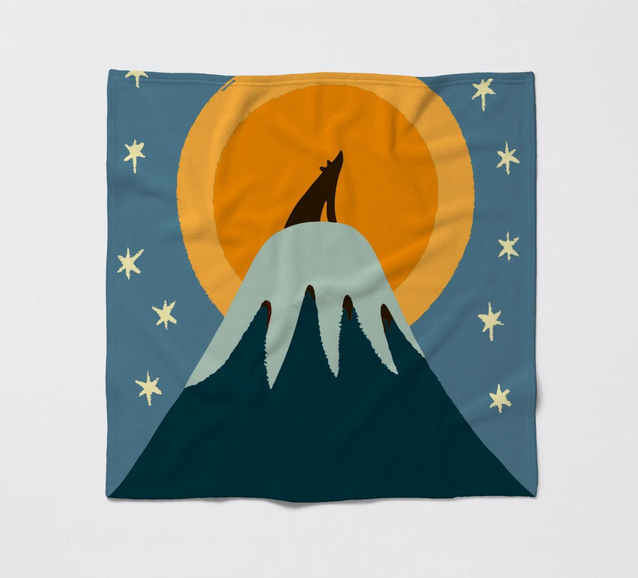 Lupi a mezzanotte coperta in pile da UNIQUE SHOP