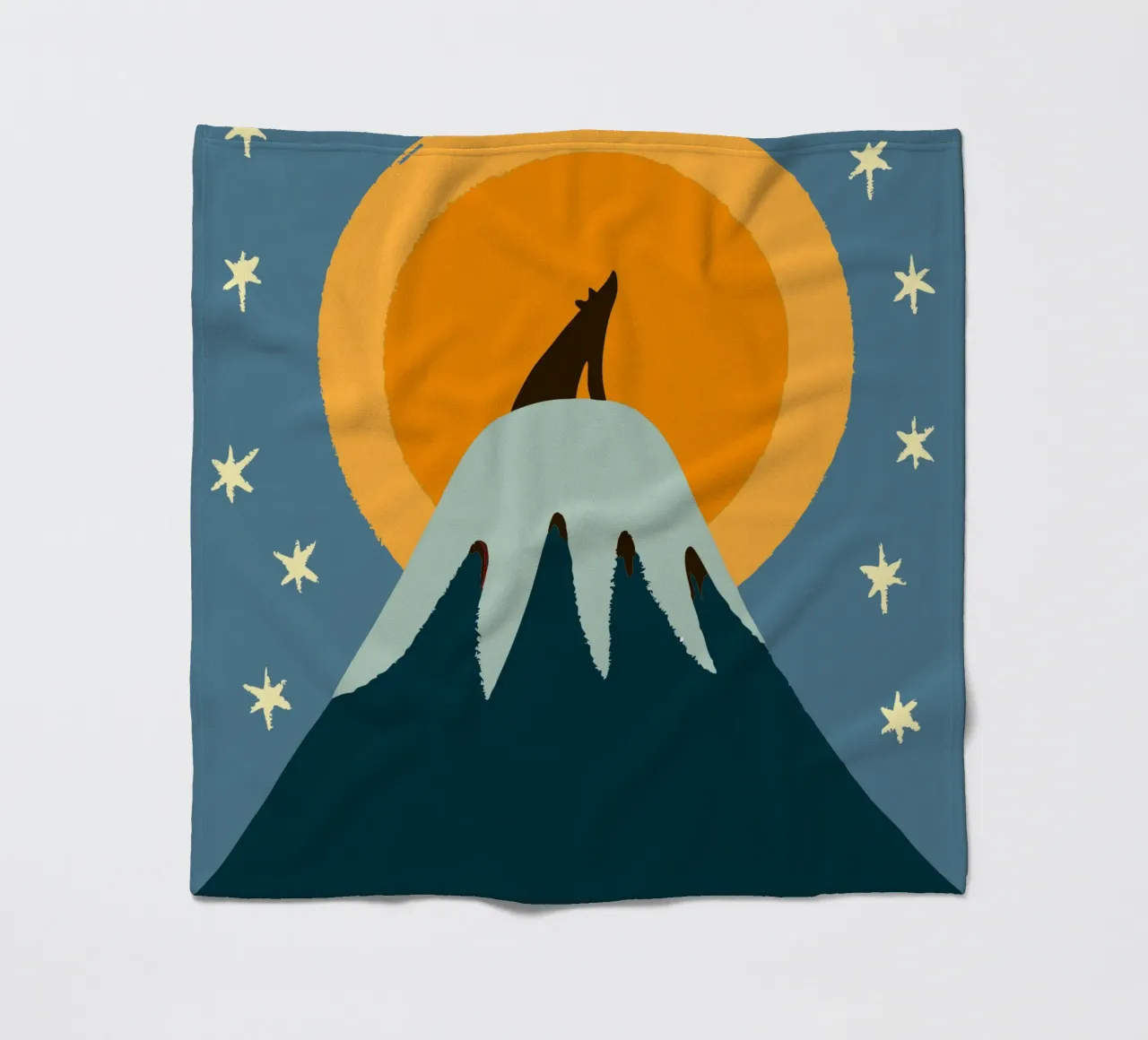 Lupi a mezzanotte coperta in pile da TRENDY POSTER SHOP
