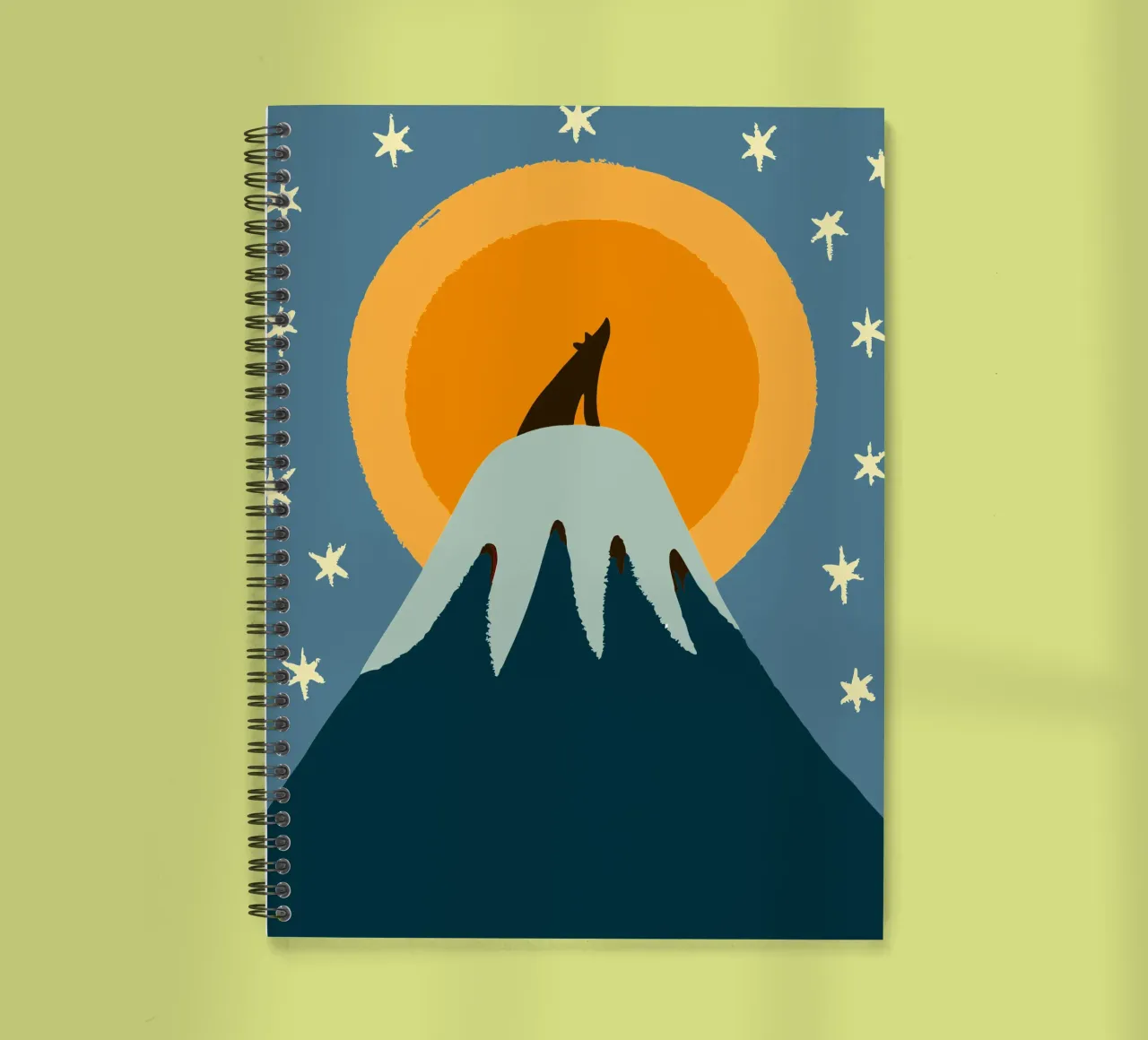 Les loups à minuit carnet à spirale de TRENDY POSTER SHOP