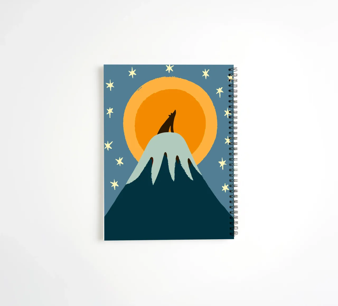 Les loups à minuit carnet à spirale de TRENDY POSTER SHOP