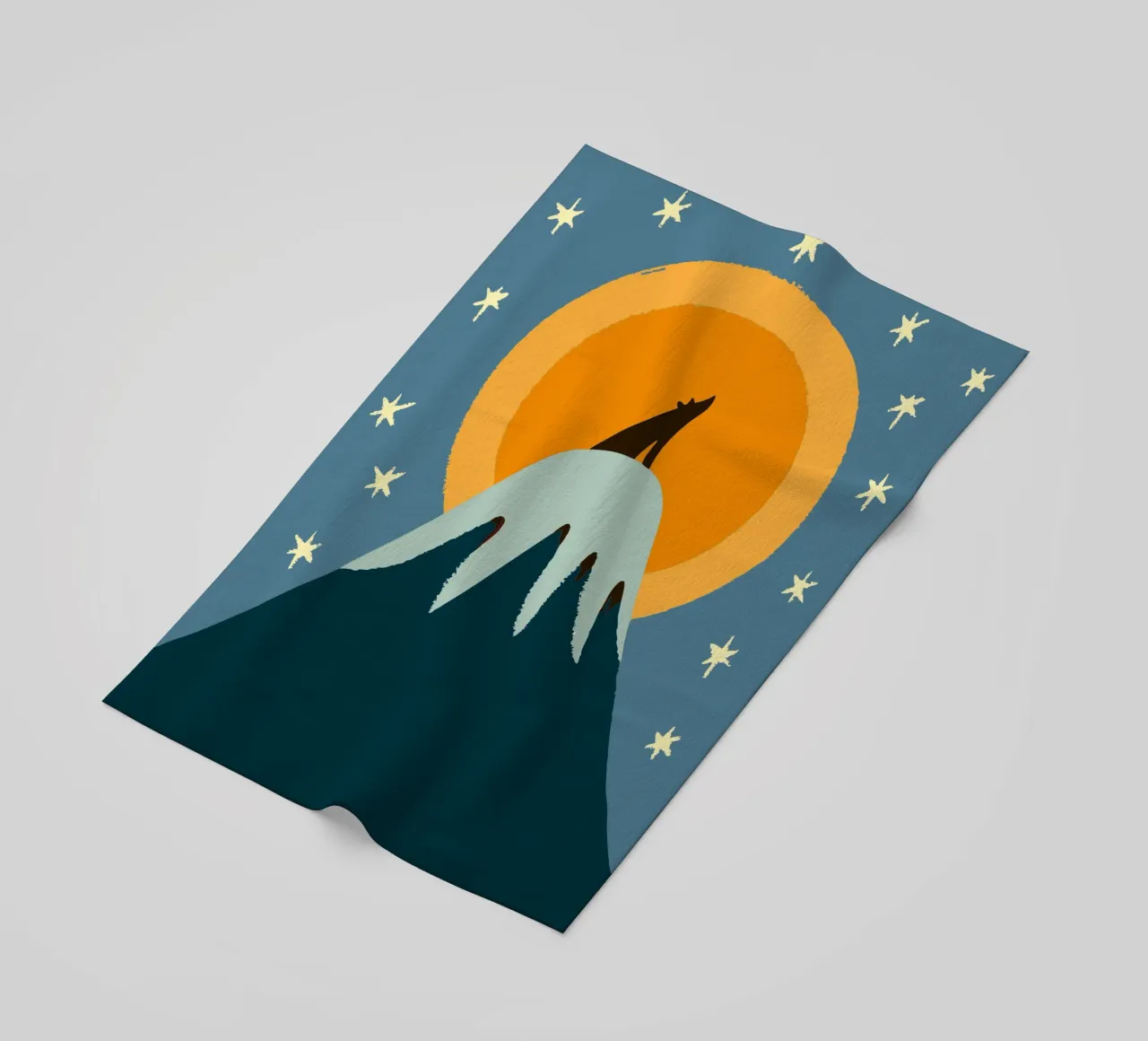 Lupi a mezzanotte telo mare da TRENDY POSTER SHOP
