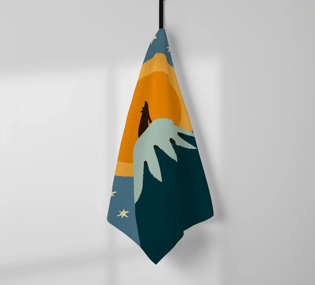 Les loups à minuit torchon de TRENDY POSTER SHOP
