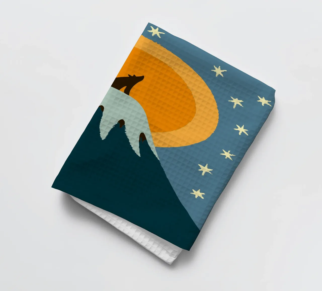 Les loups à minuit torchon de TRENDY POSTER SHOP