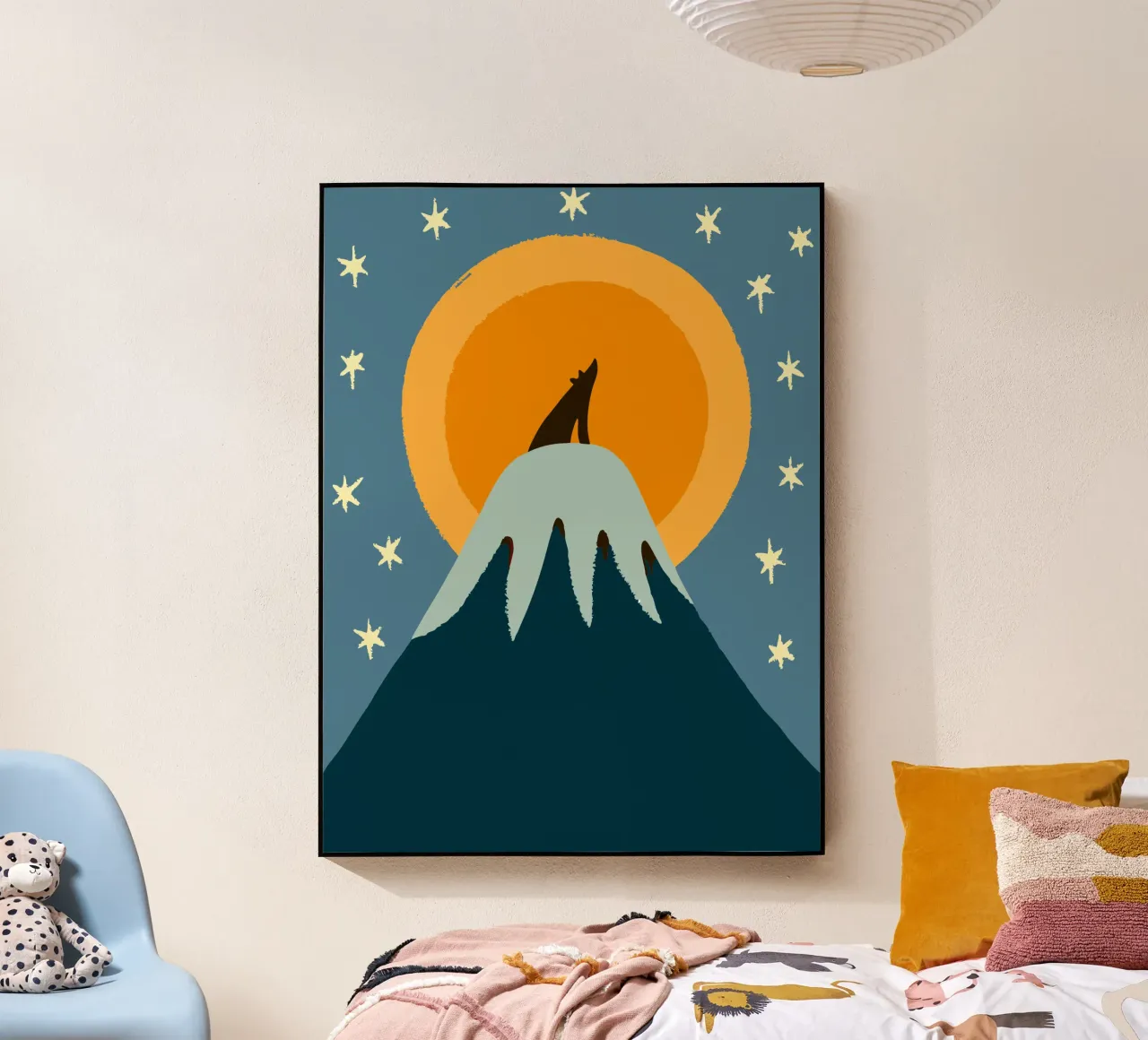 Lupi a mezzanotte plexiglass da TRENDY POSTER SHOP