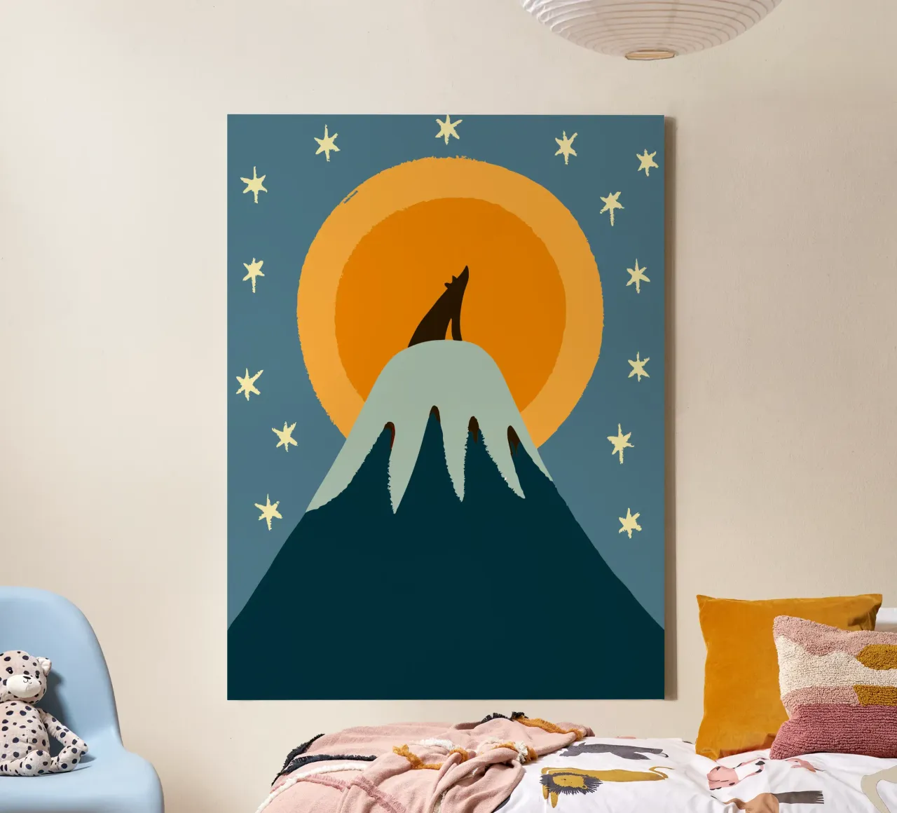 Wolves at Midnight canvas by TRENDY POSTER SHOP