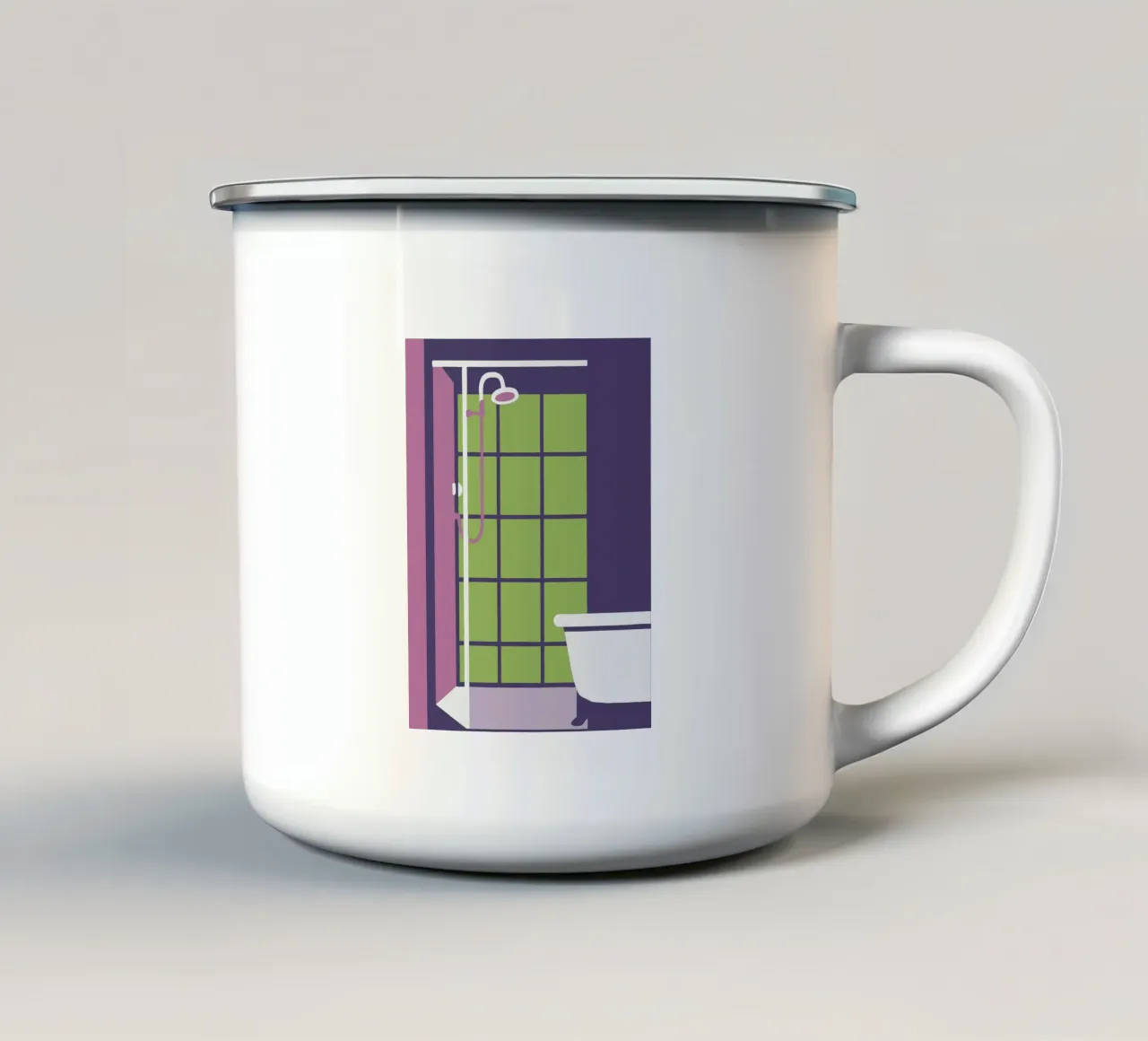 Doccia tazza in smalto da TRENDY POSTER SHOP
