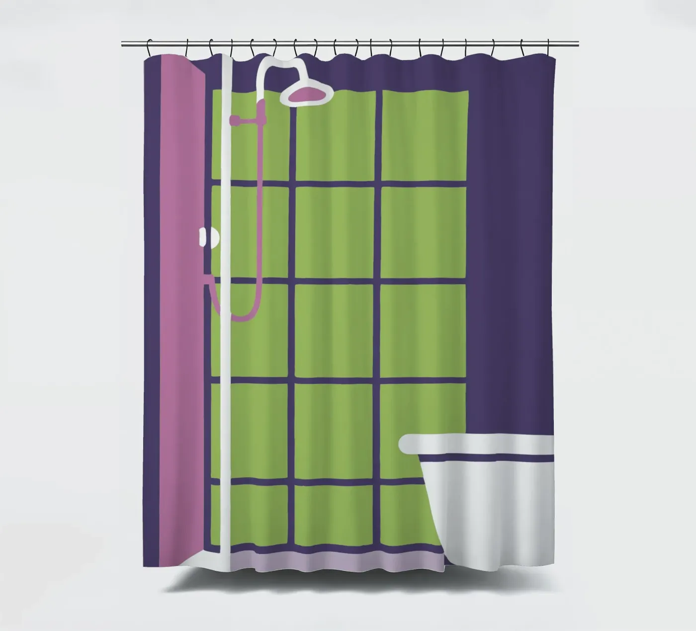 Dusche Duschvorhang von TRENDY POSTER SHOP