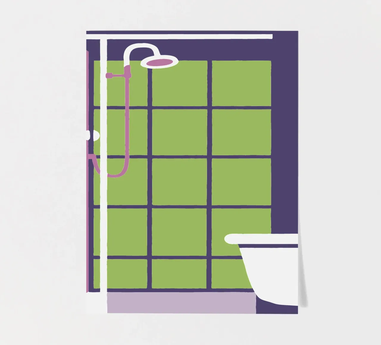 Shower sticker sheet by TRENDY POSTER SHOP