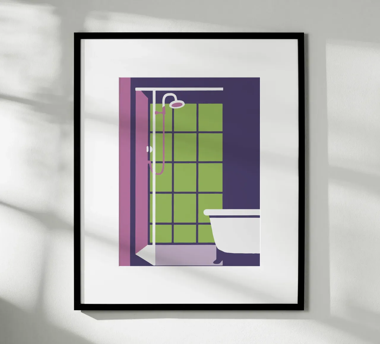 Doccia poster con telaio in plastica da TRENDY POSTER SHOP