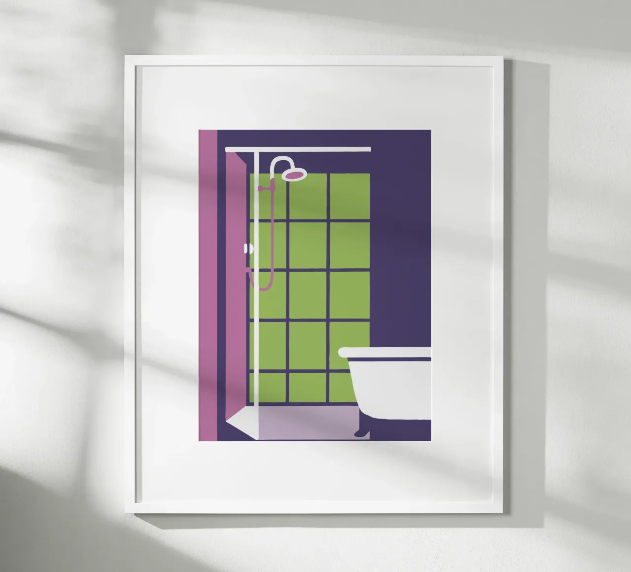 Doccia poster con telaio in plastica da TRENDY POSTER SHOP