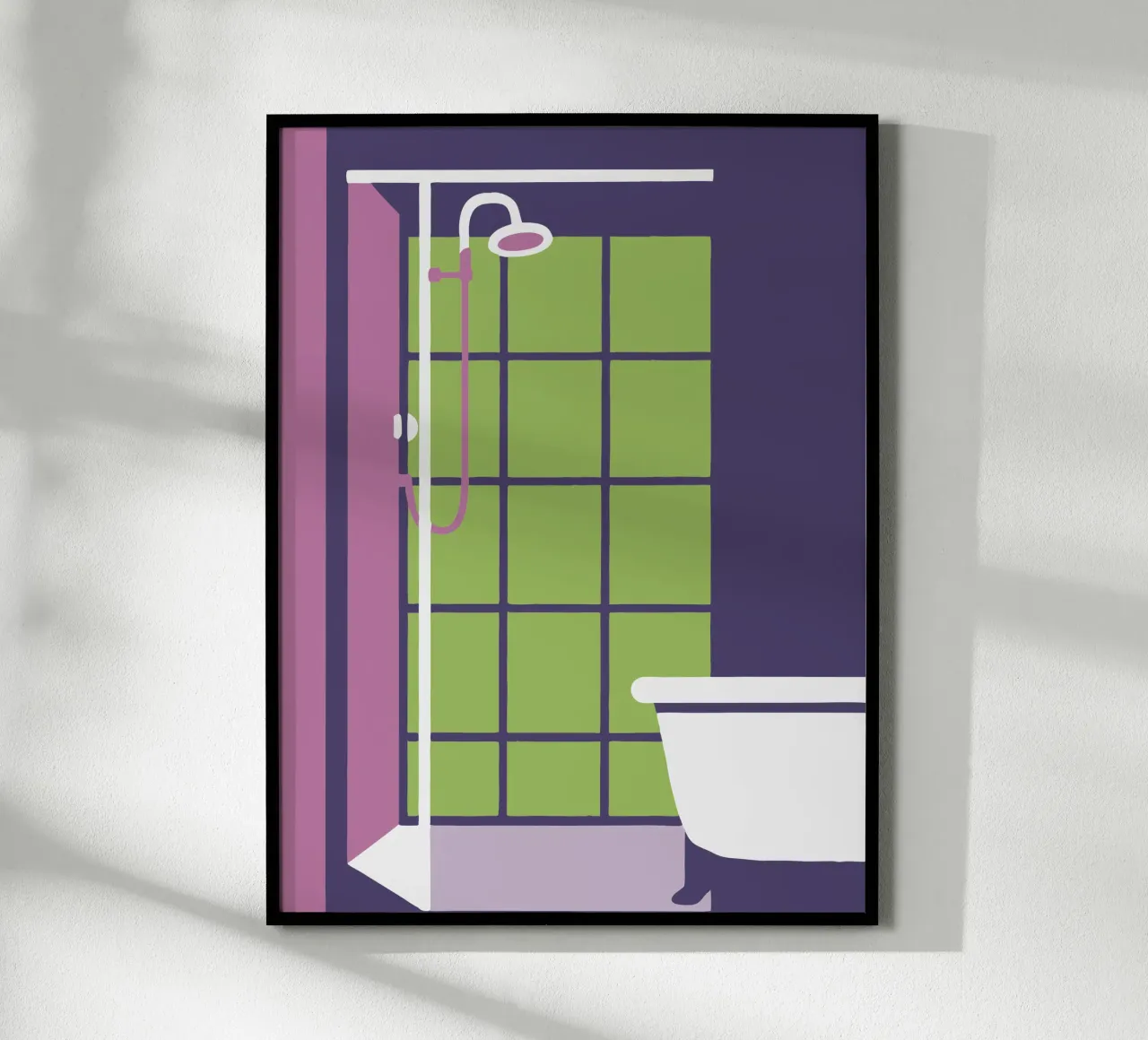Doccia poster con telaio in plastica da TRENDY POSTER SHOP