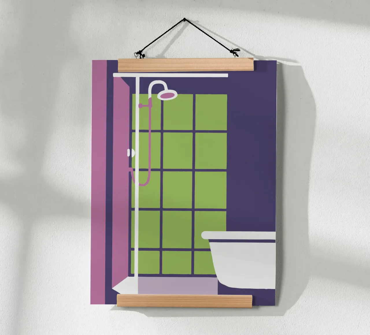 Doccia poster con telaio in plastica da TRENDY POSTER SHOP