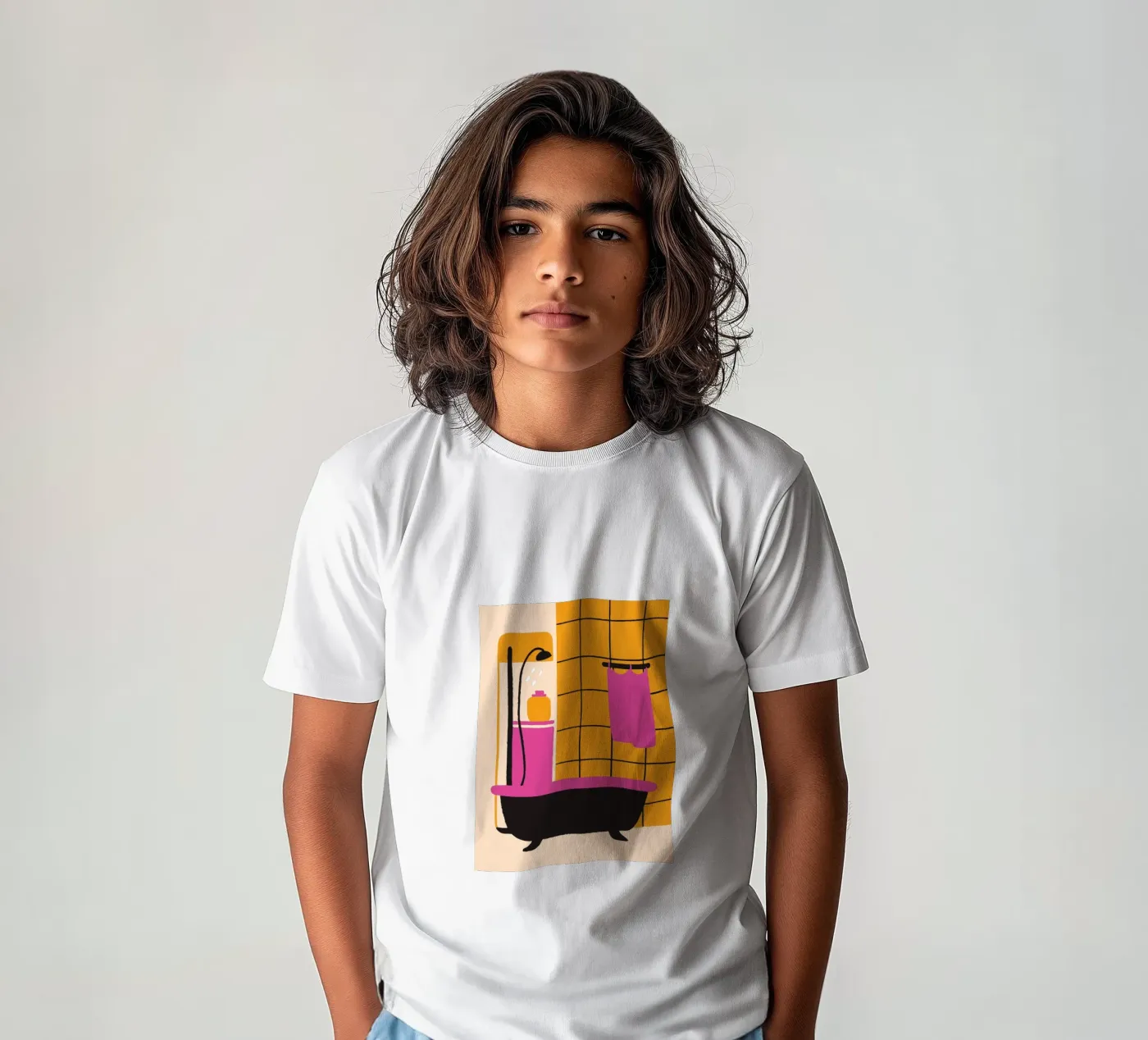 Douche kinder t-shirt van TRENDY POSTER SHOP
