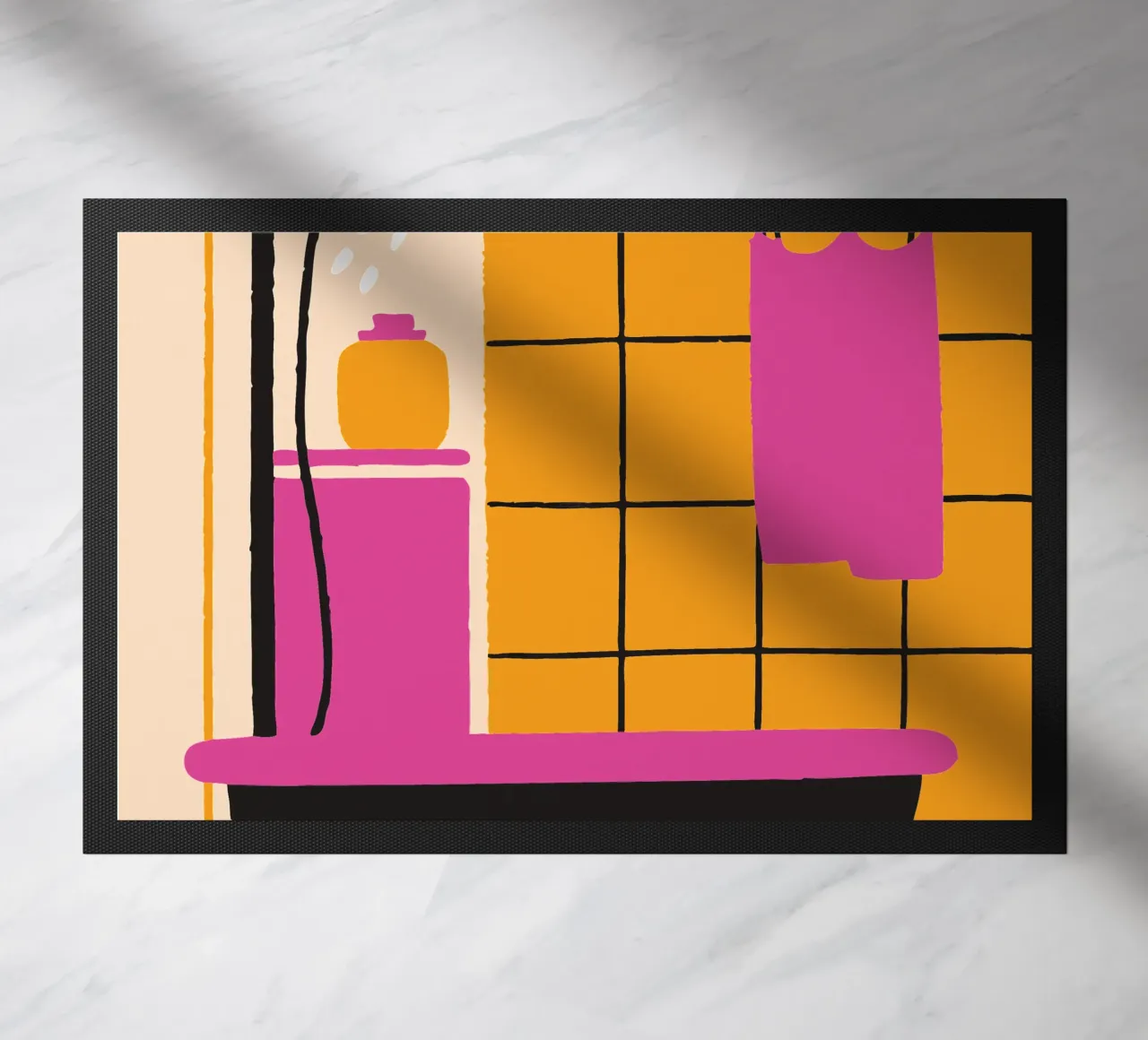 Douche deurmat van TRENDY POSTER SHOP