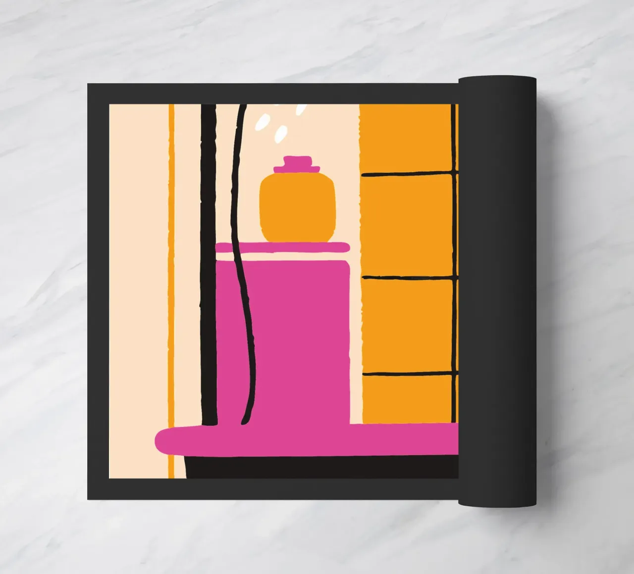 Shower doormat by TRENDY POSTER SHOP