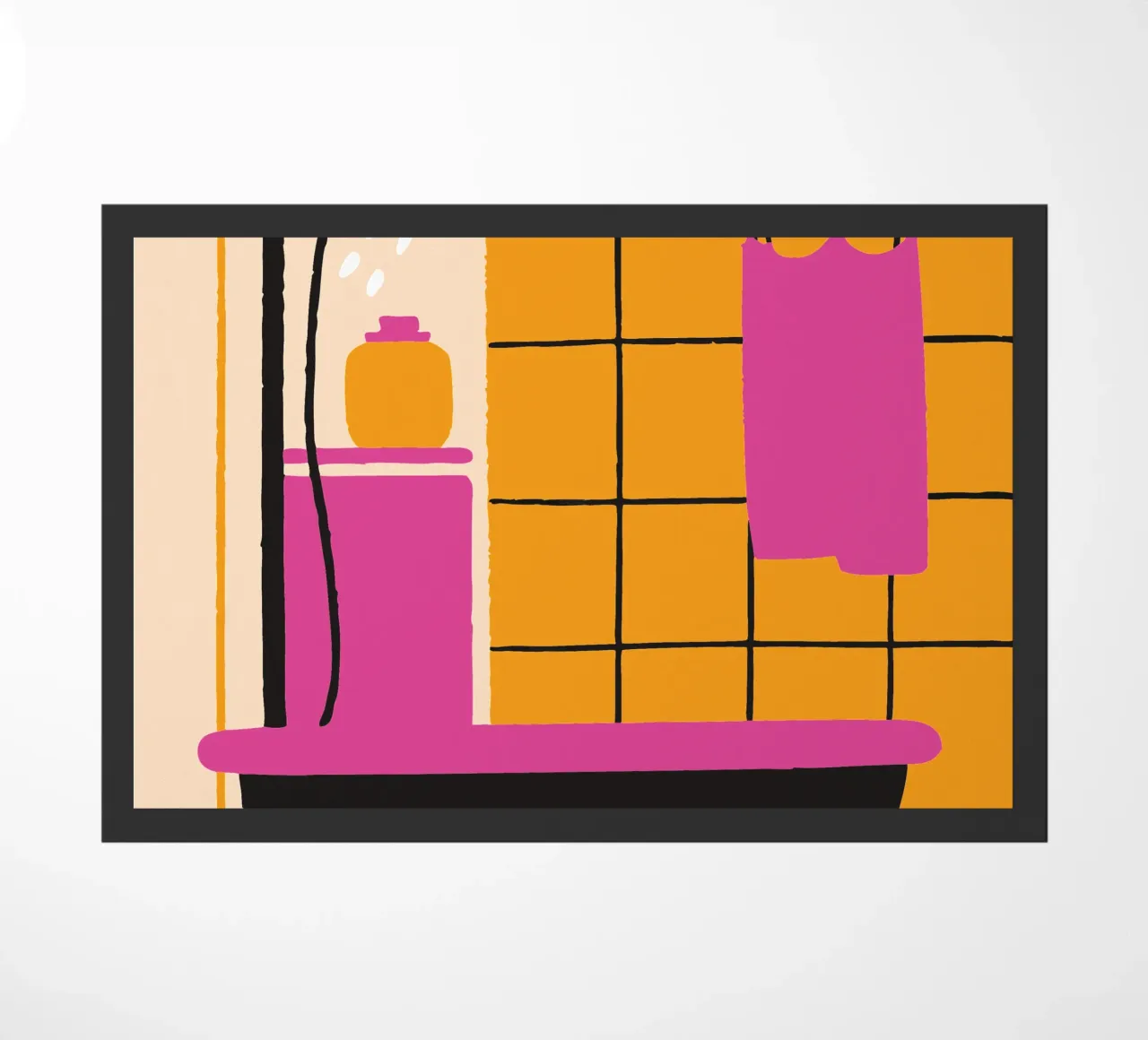 Shower doormat by TRENDY POSTER SHOP