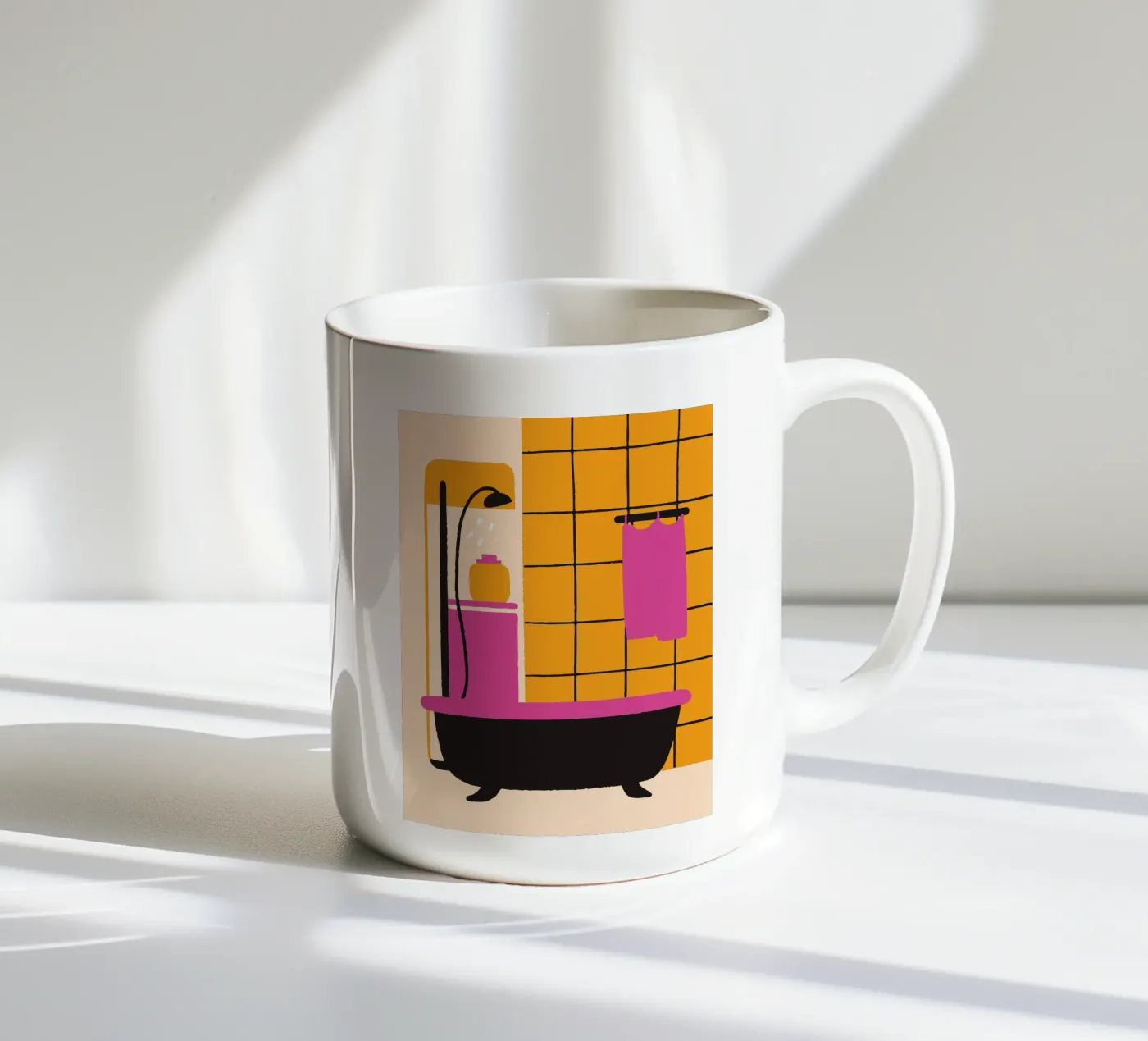 Shower ceramic mug by TRENDY POSTER SHOP