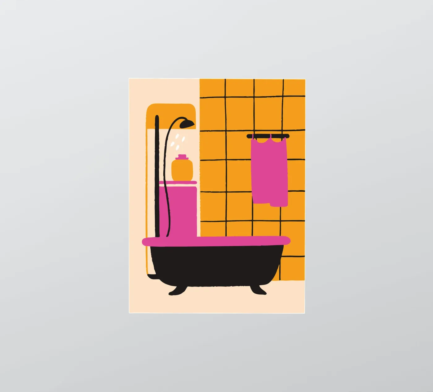 Douche sticker van TRENDY POSTER SHOP