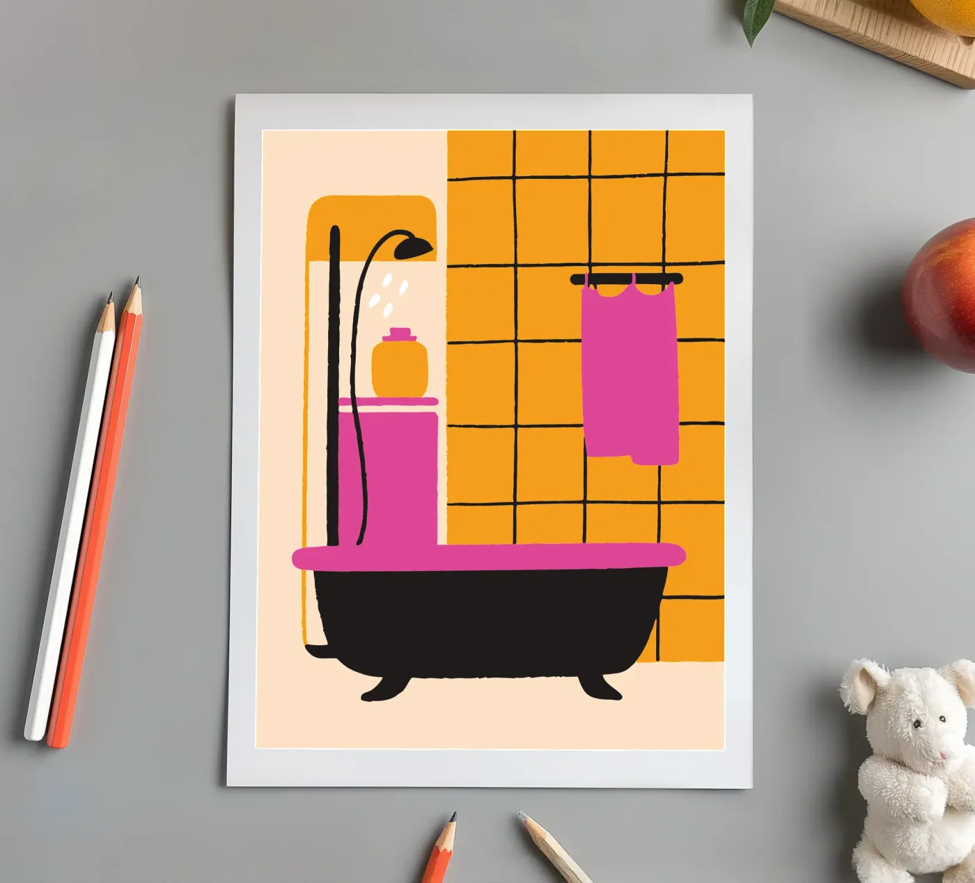 Shower sticker sheet by TRENDY POSTER SHOP