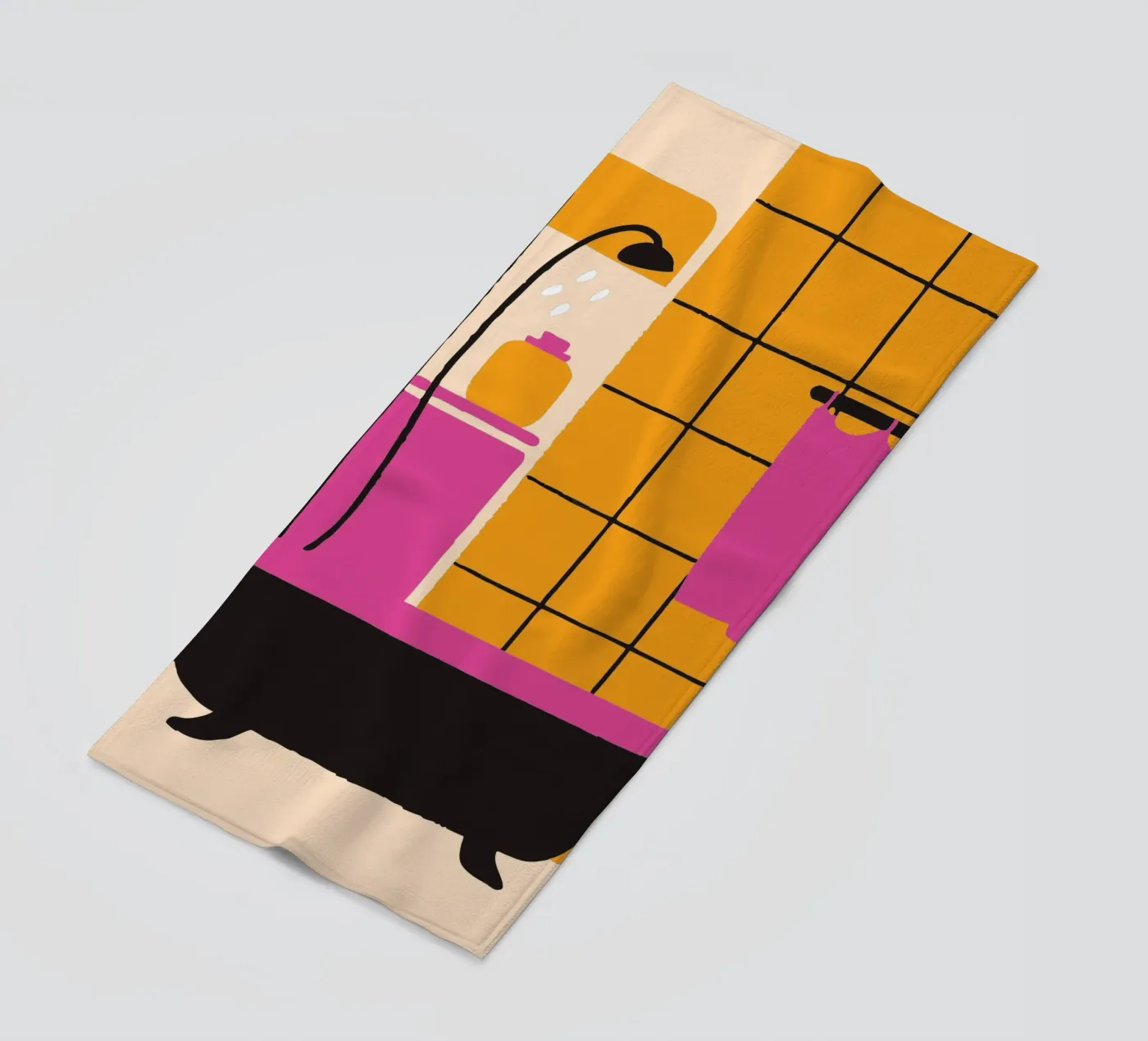 Douche strandhanddoek van TRENDY POSTER SHOP