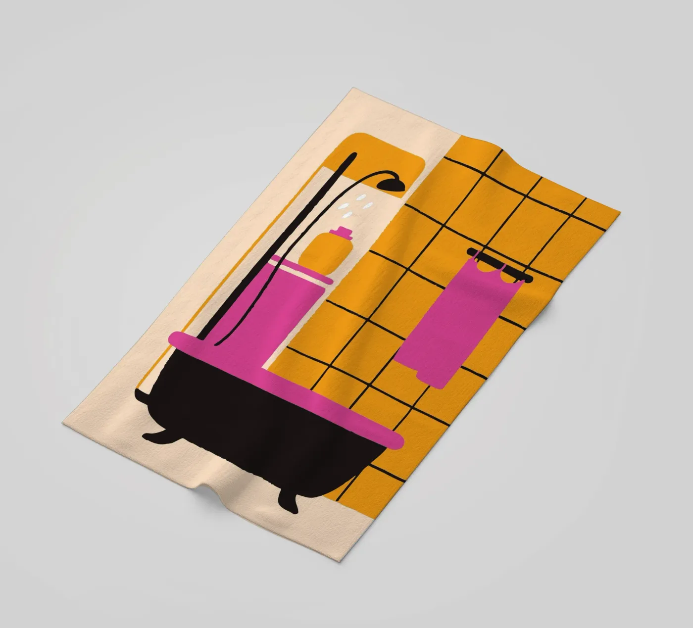 Douche strandhanddoek van TRENDY POSTER SHOP