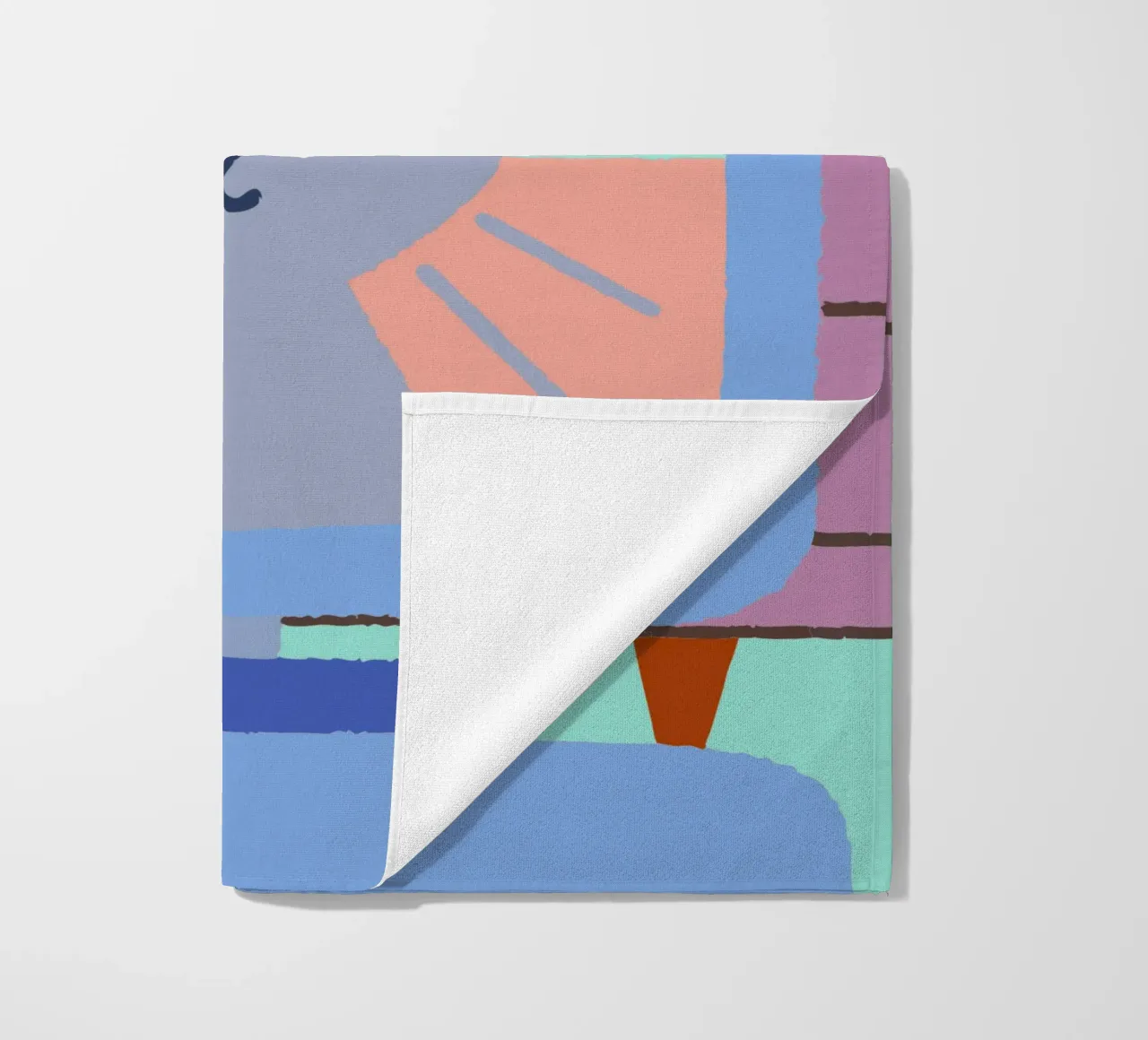 Gatti in televisione telo mare da TRENDY POSTER SHOP