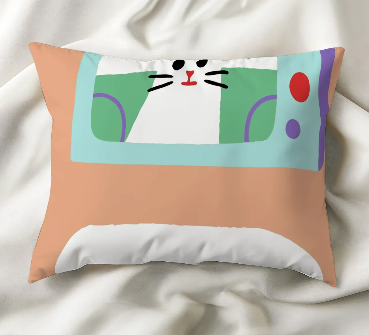 Gatti in televisione cuscino da TRENDY POSTER SHOP