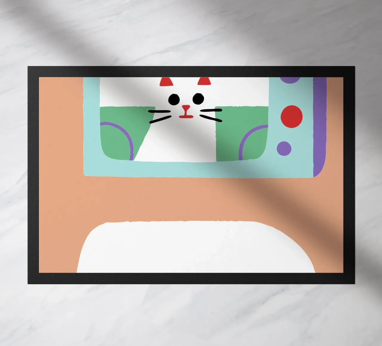 Gatti in televisione zerbino da TRENDY POSTER SHOP