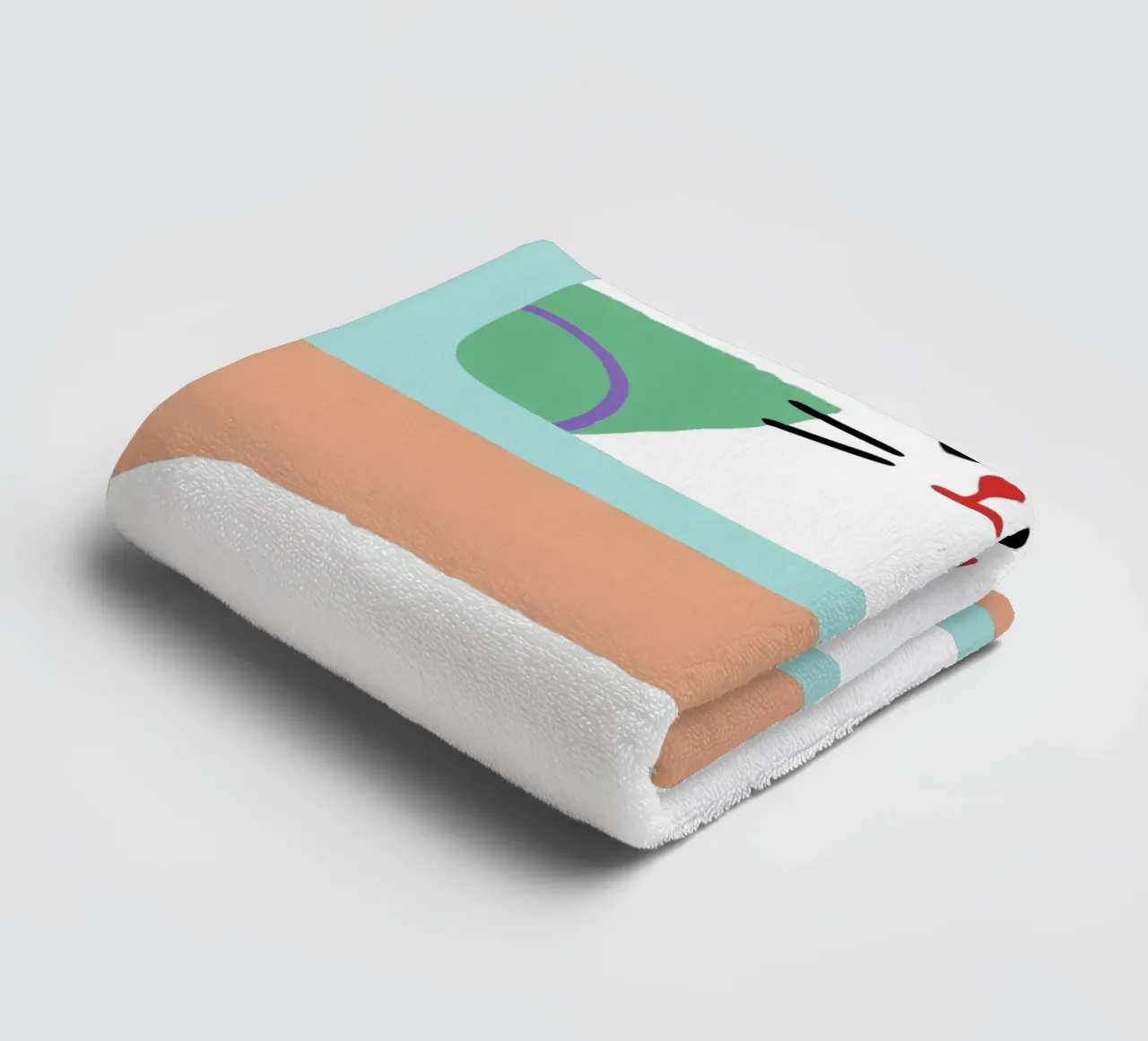 Gatti in televisione asciugamano da bagno da TRENDY POSTER SHOP