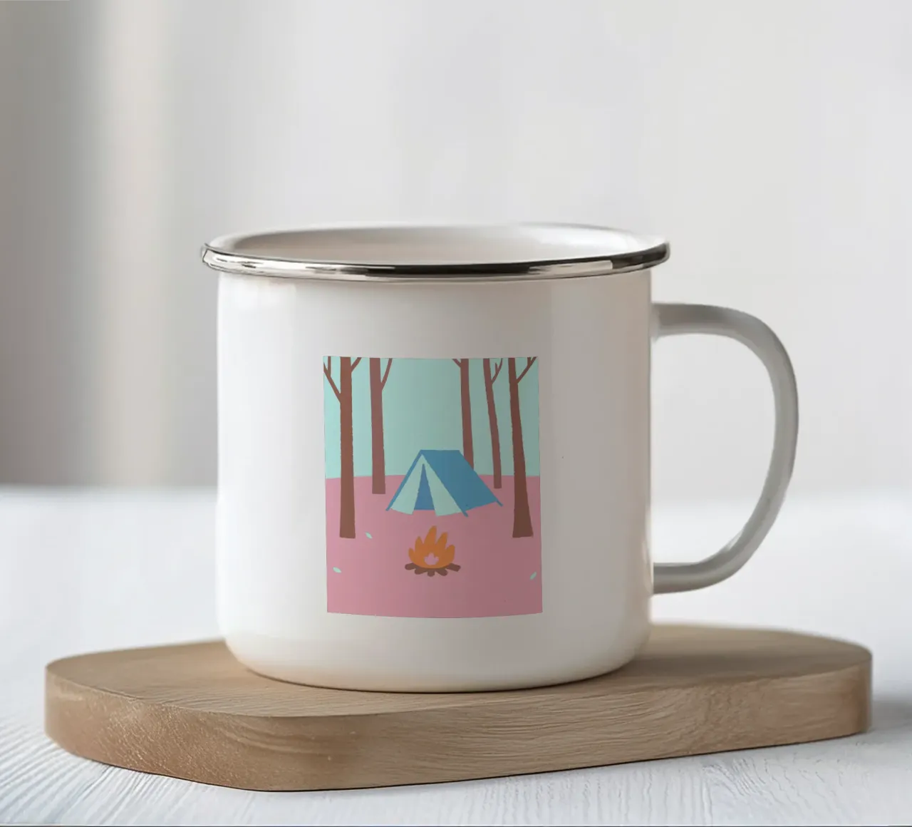 Campeggio tazza in smalto da TRENDY POSTER SHOP