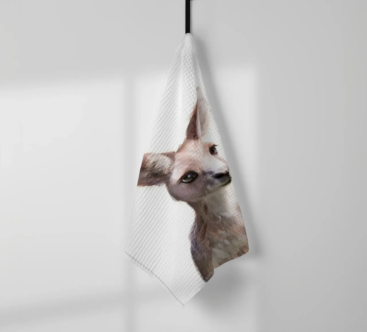 wild animal portrait kangaroo amy hamilton tea towel by kbm store