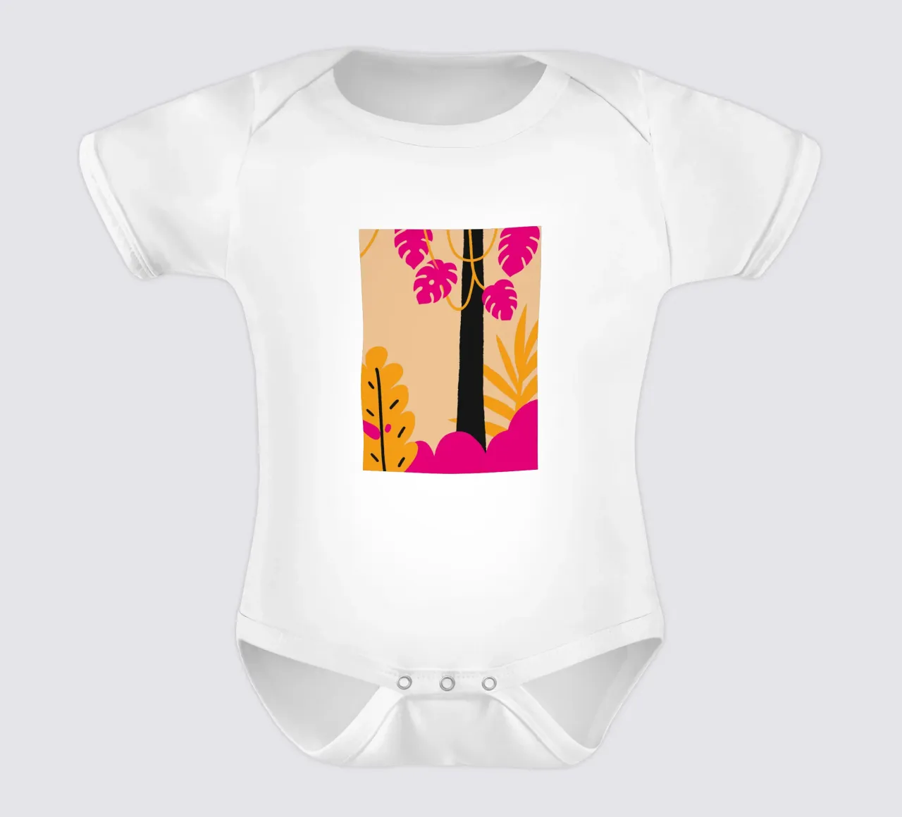 Piante di Monstera body neonato maniche corte da TRENDY POSTER SHOP