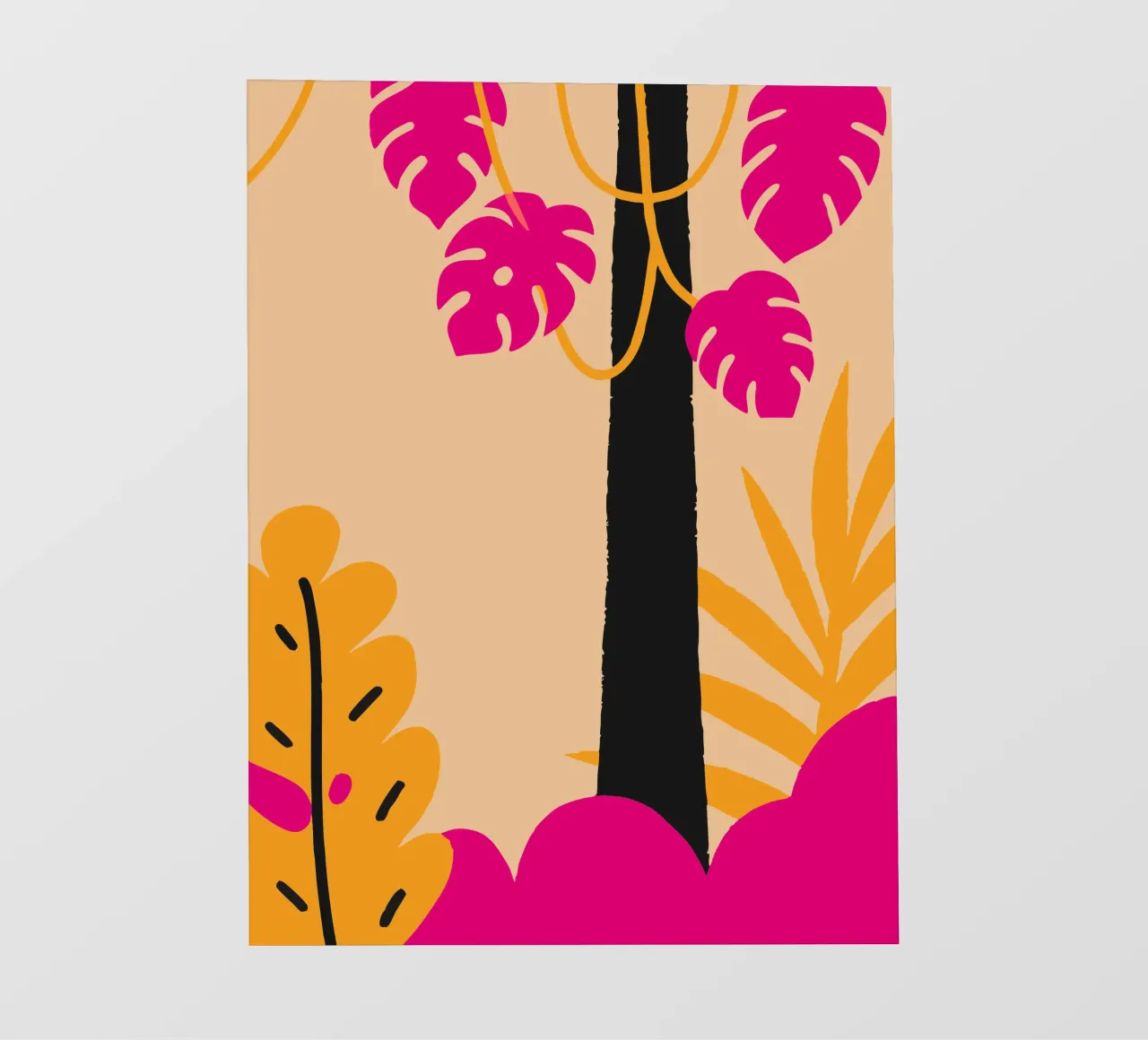 Piante di Monstera telo in pvc da TRENDY POSTER SHOP