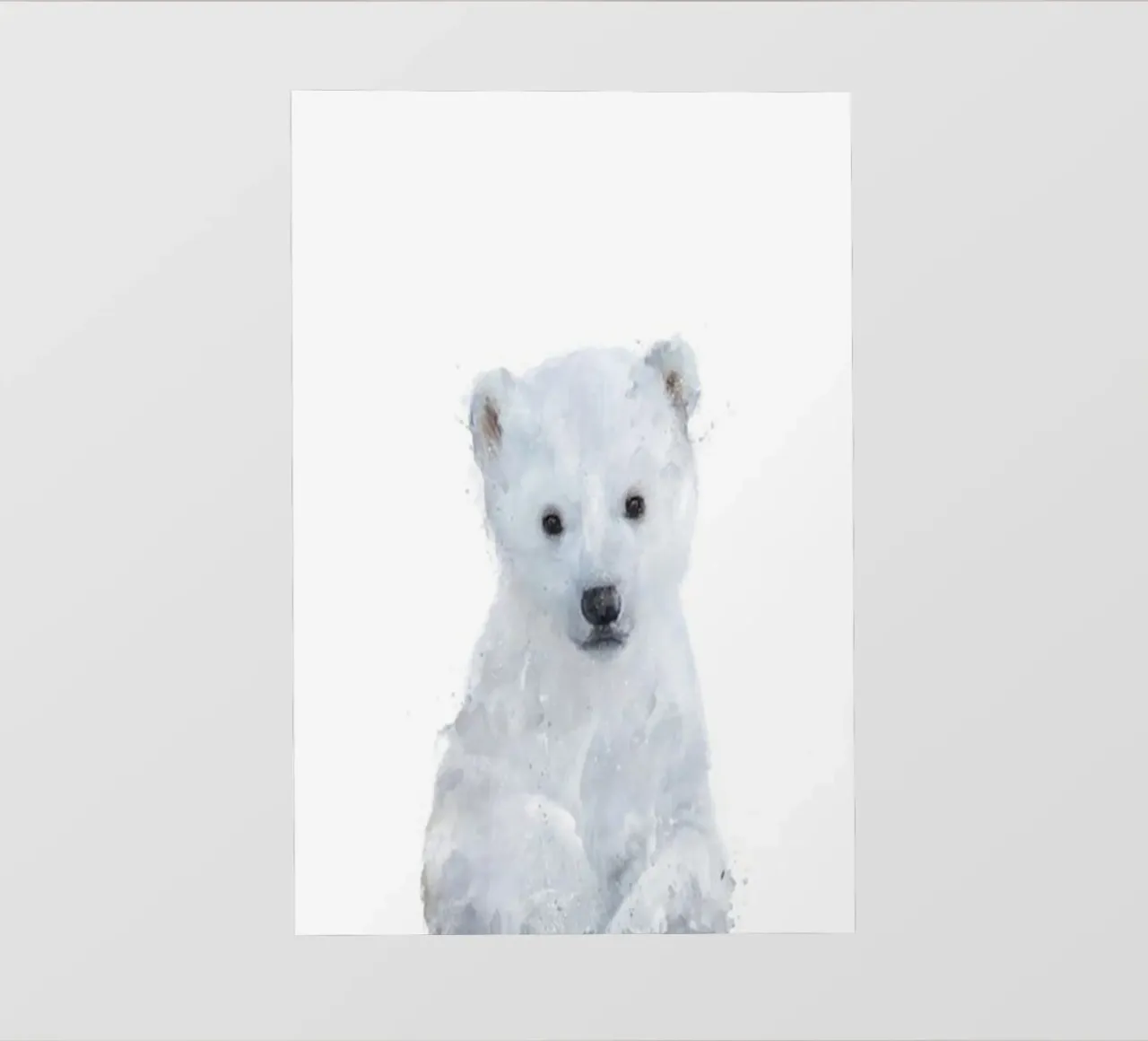 orso polare soffice e carino amy hamilton telo in pvc da kbm store