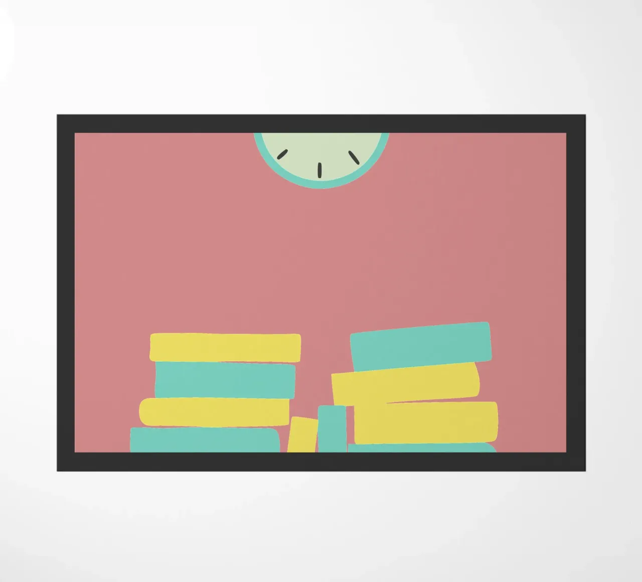 Clock and Book zerbino da TRENDY POSTER SHOP