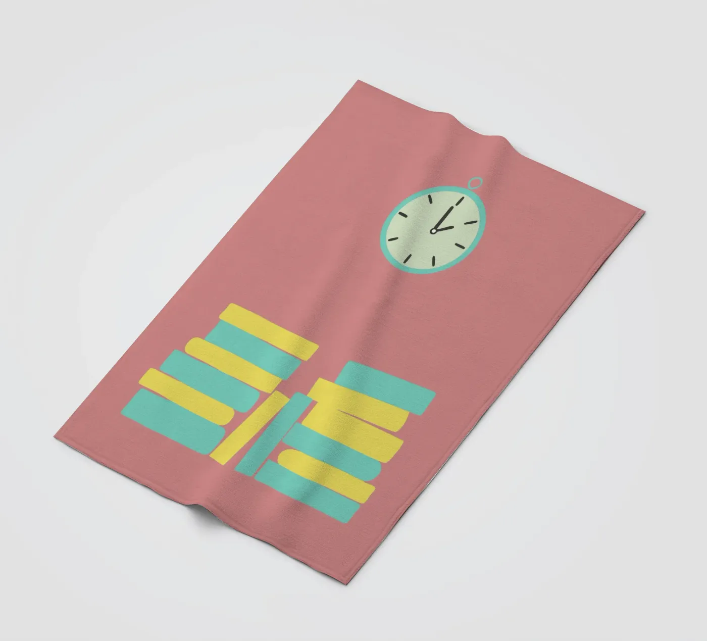 Orologio e libro coperta in pile da TRENDY POSTER SHOP