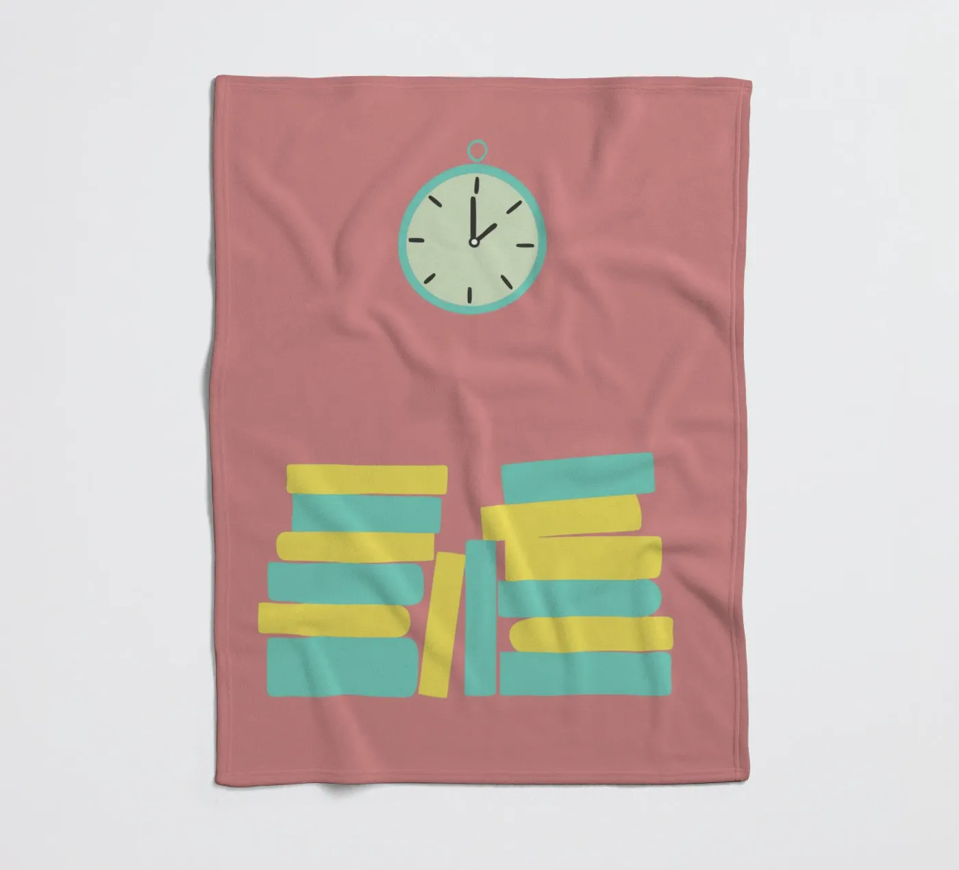 Orologio e libro coperta in pile da TRENDY POSTER SHOP