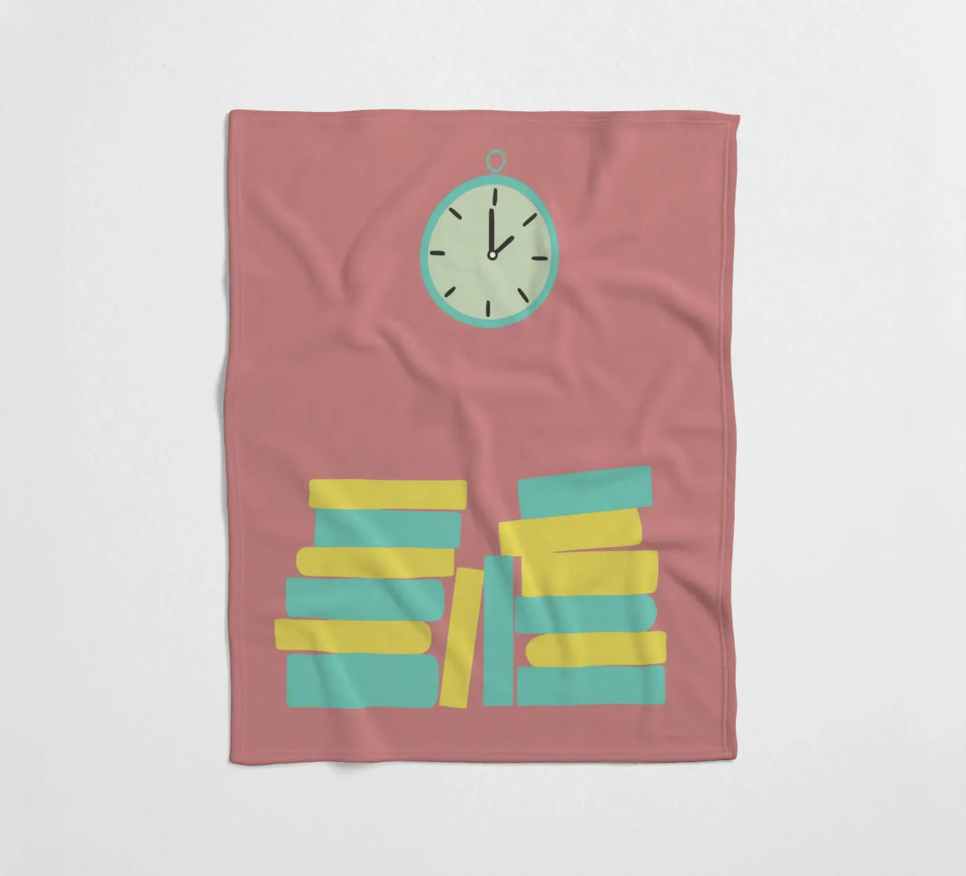Orologio e libro coperta in pile da TRENDY POSTER SHOP
