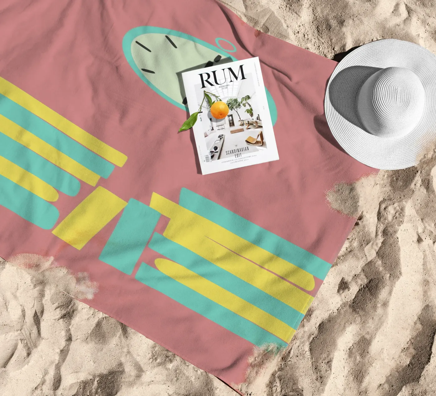 Orologio e libro telo mare da TRENDY POSTER SHOP