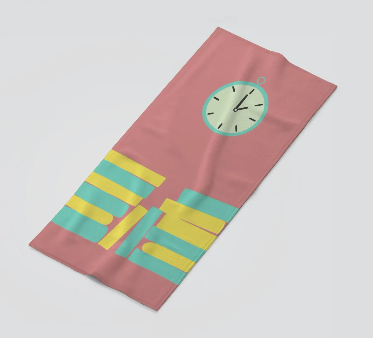 Orologio e libro telo mare da TRENDY POSTER SHOP