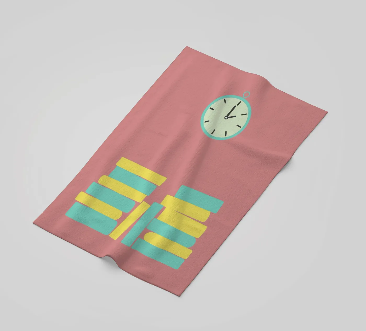 Orologio e libro telo mare da TRENDY POSTER SHOP