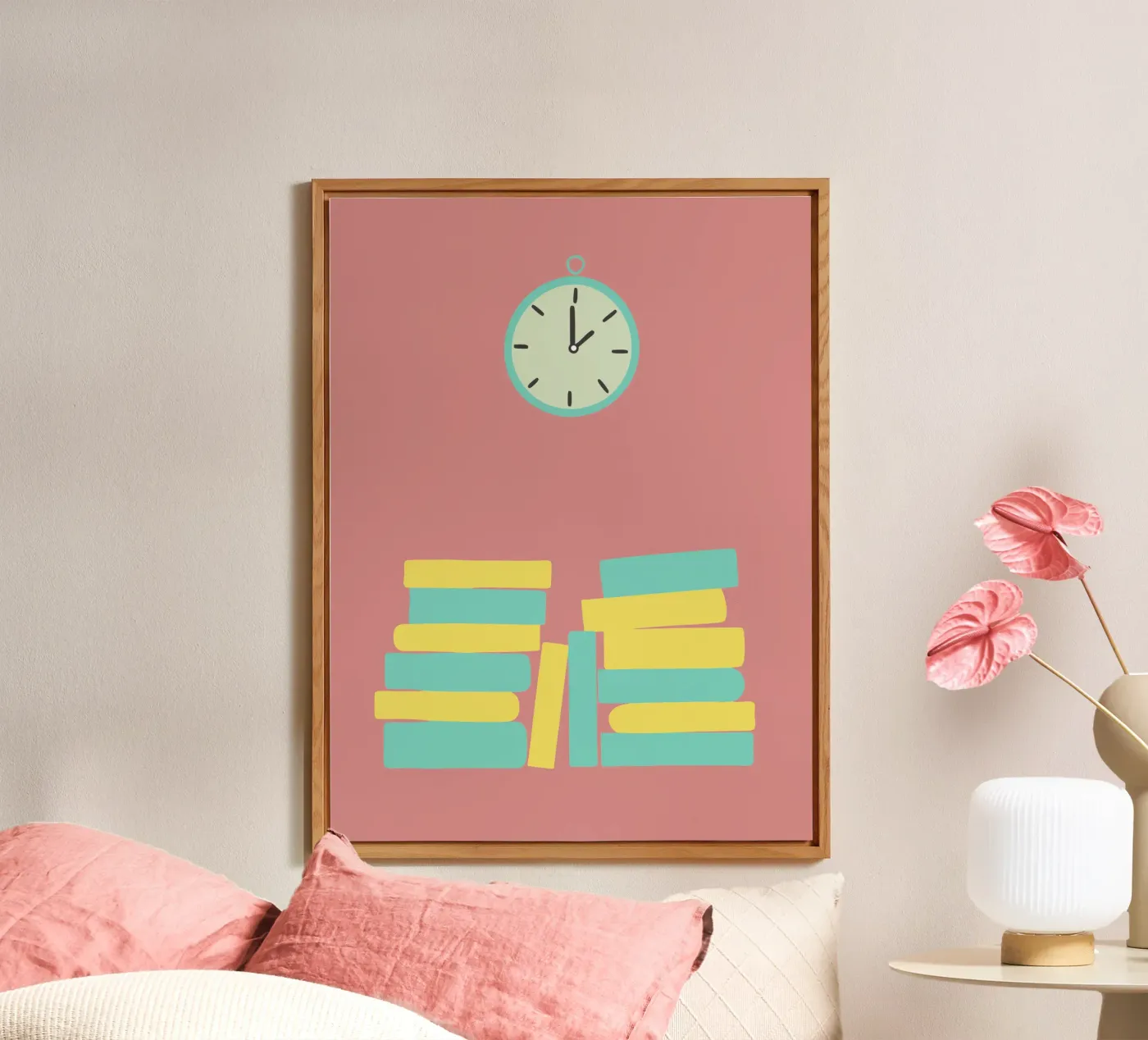 Orologio e libro pannello forex da TRENDY POSTER SHOP