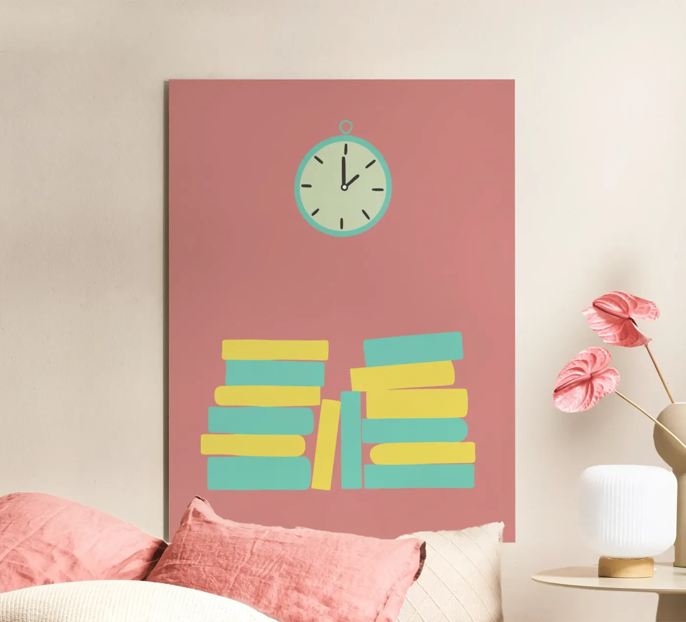 Orologio e libro pannello forex da TRENDY POSTER SHOP