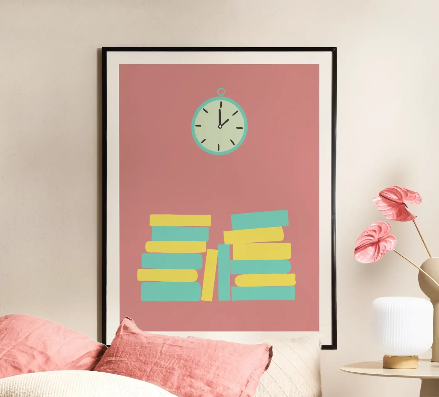 Orologio e libro poster da TRENDY POSTER SHOP