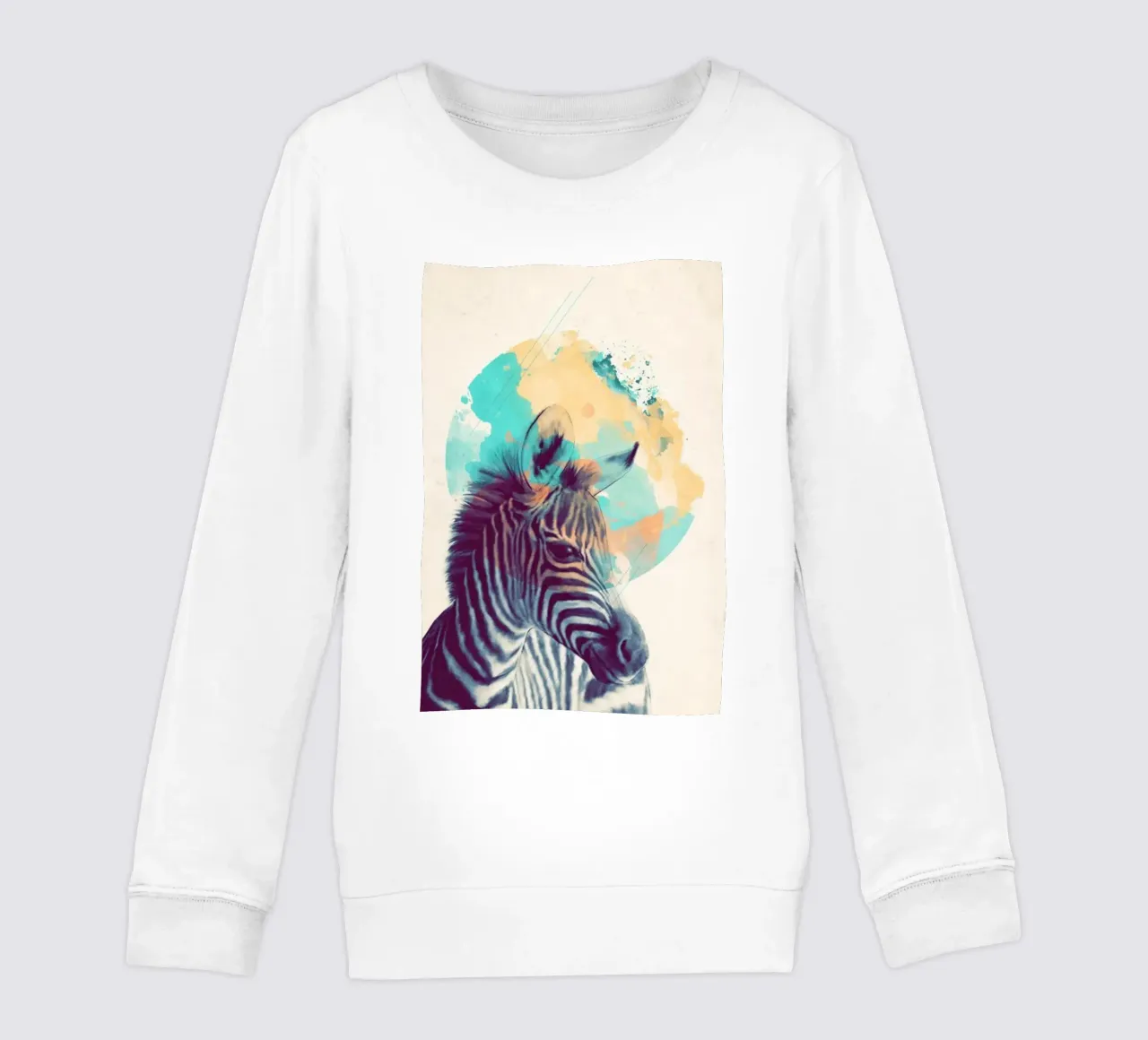 amy hamilton zebra kunstdruk kinder sweatshirt van kbm store