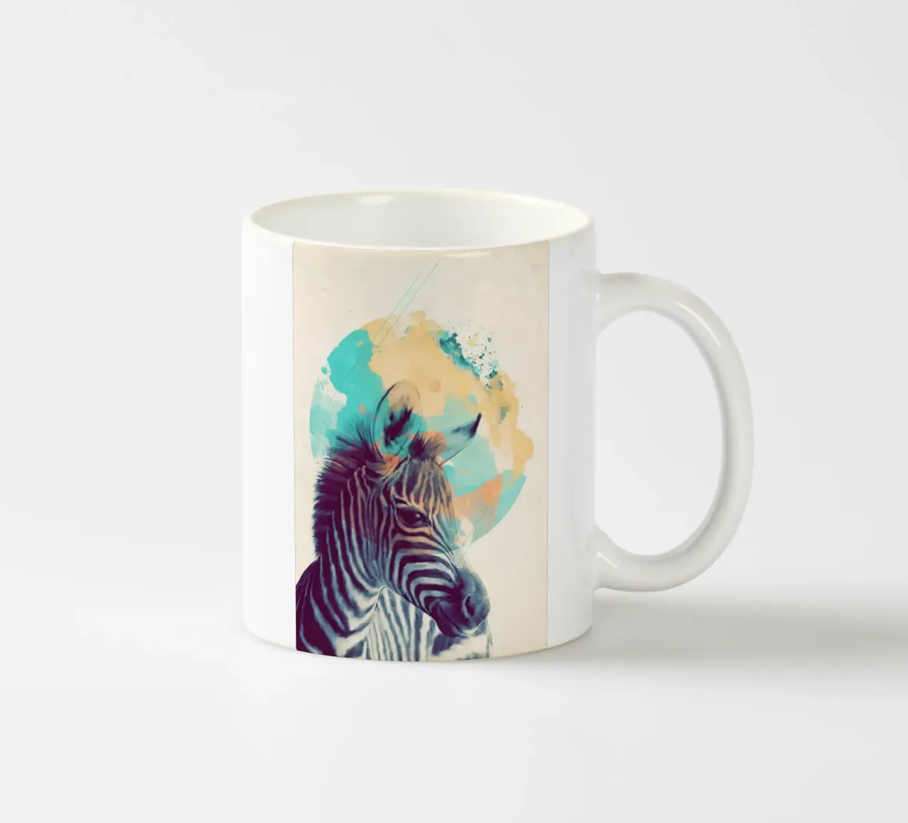 amy hamilton zebra art print taza de cerámica de kbm store